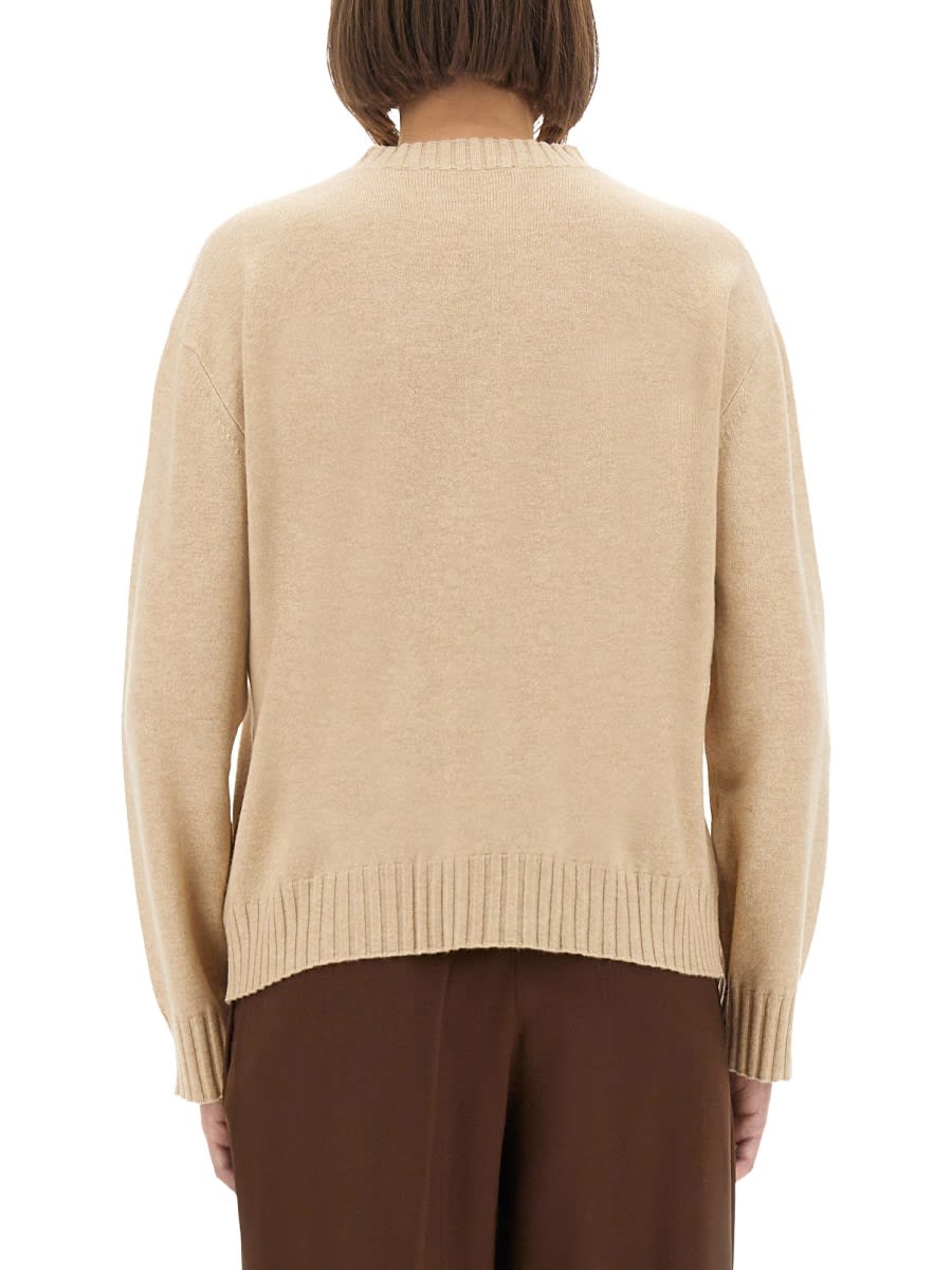 Fabiana Filippi Wool, Silk And Cashmere Sweater In Neutral