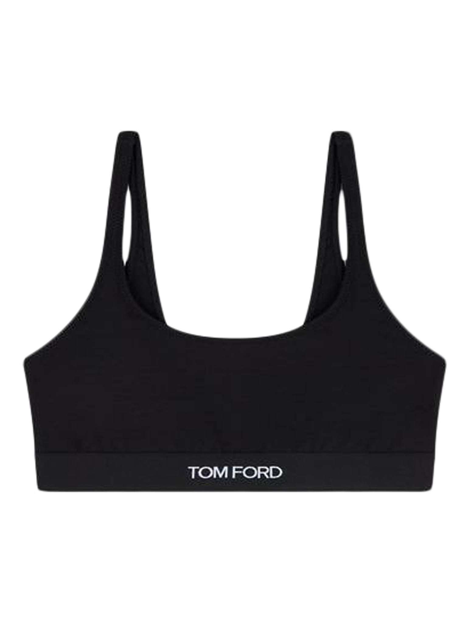 Shop Tom Ford Modal Signature Bralette In Black