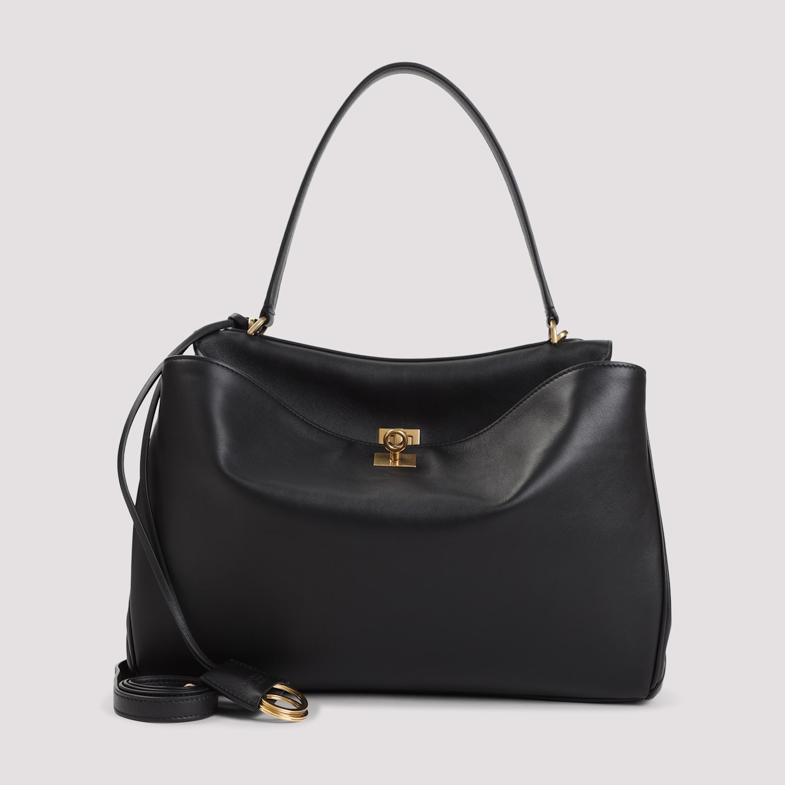 Balenciaga Rodeo Top Handle M Handbag In Black