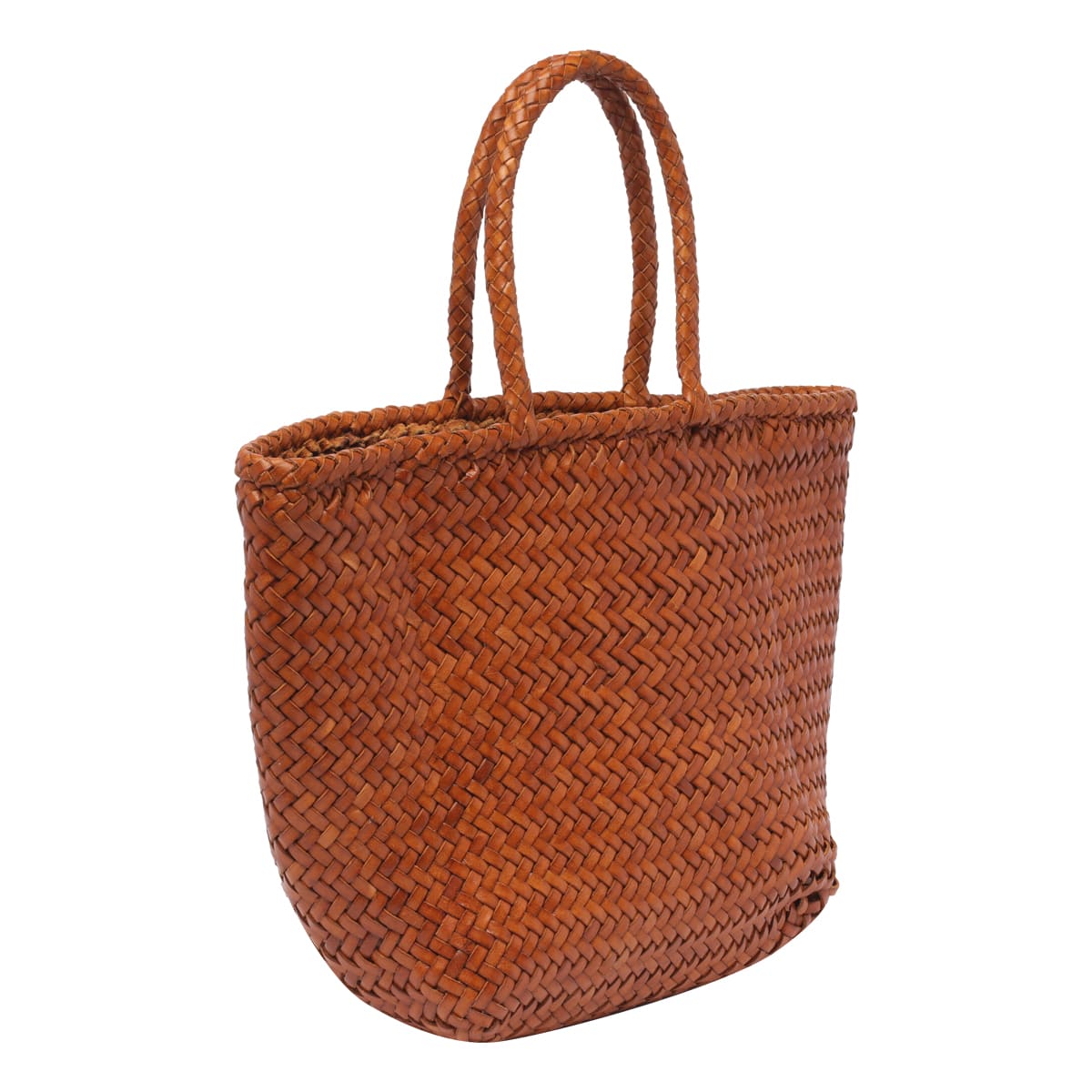 Dragon Diffusion Small Grace Basket Bag In Brown