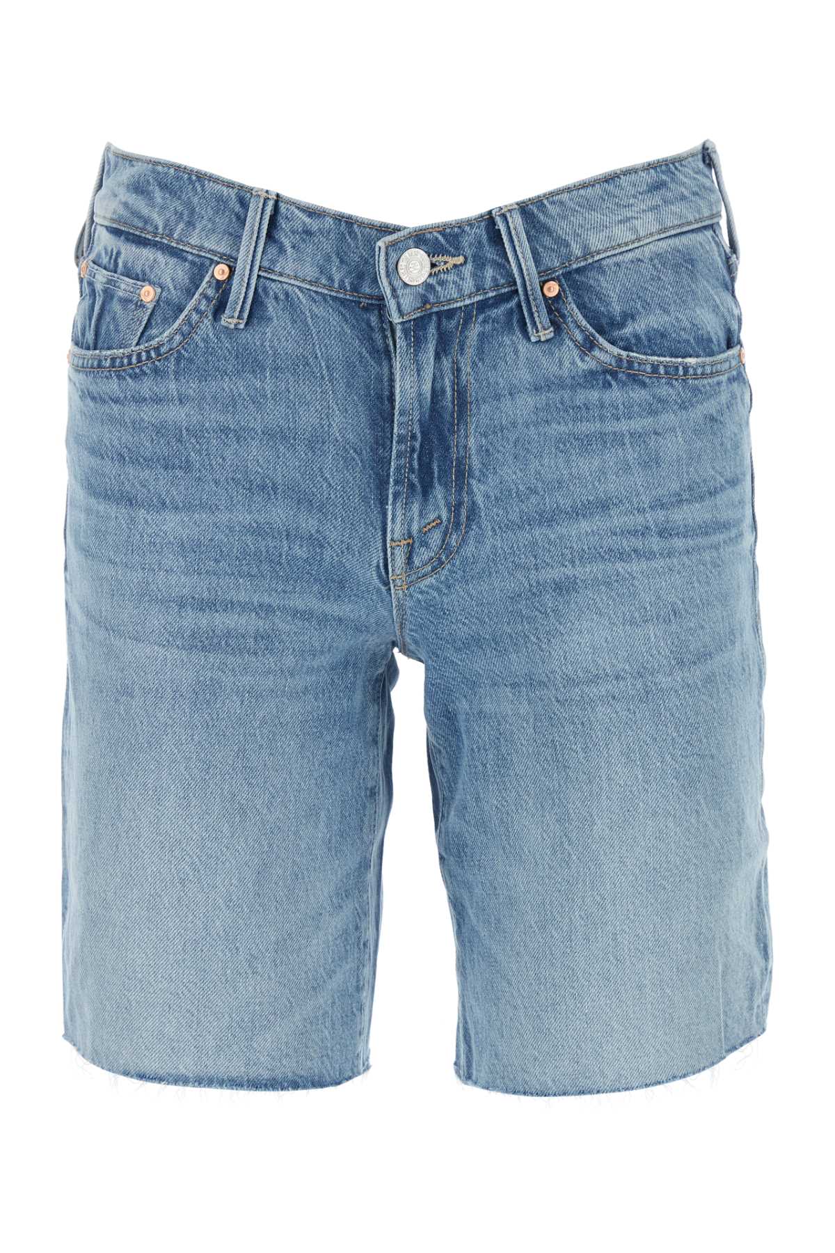 Shop Mother Denim Bermuda Shorts In Azzurro