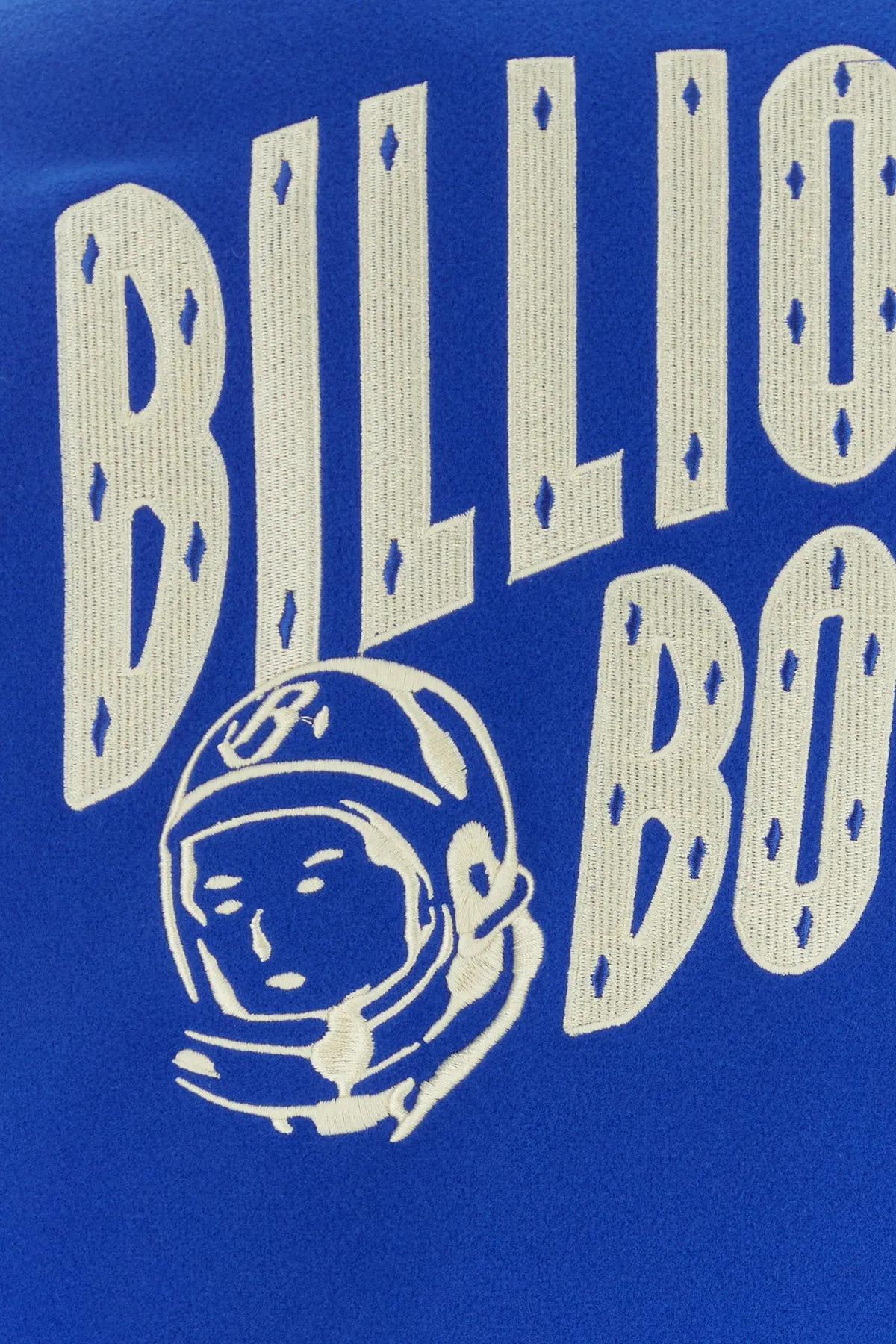Shop Billionaire Electric Blue Polyester Blend Bomber Jacket