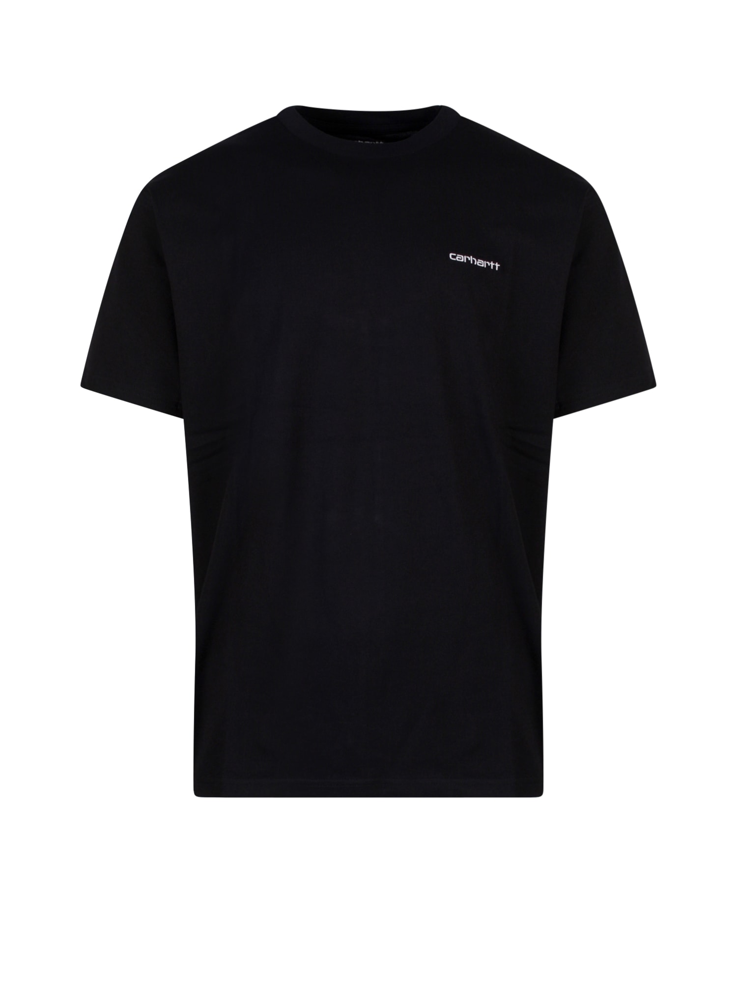 Shop Carhartt Script Embroidery T-shirt In Black