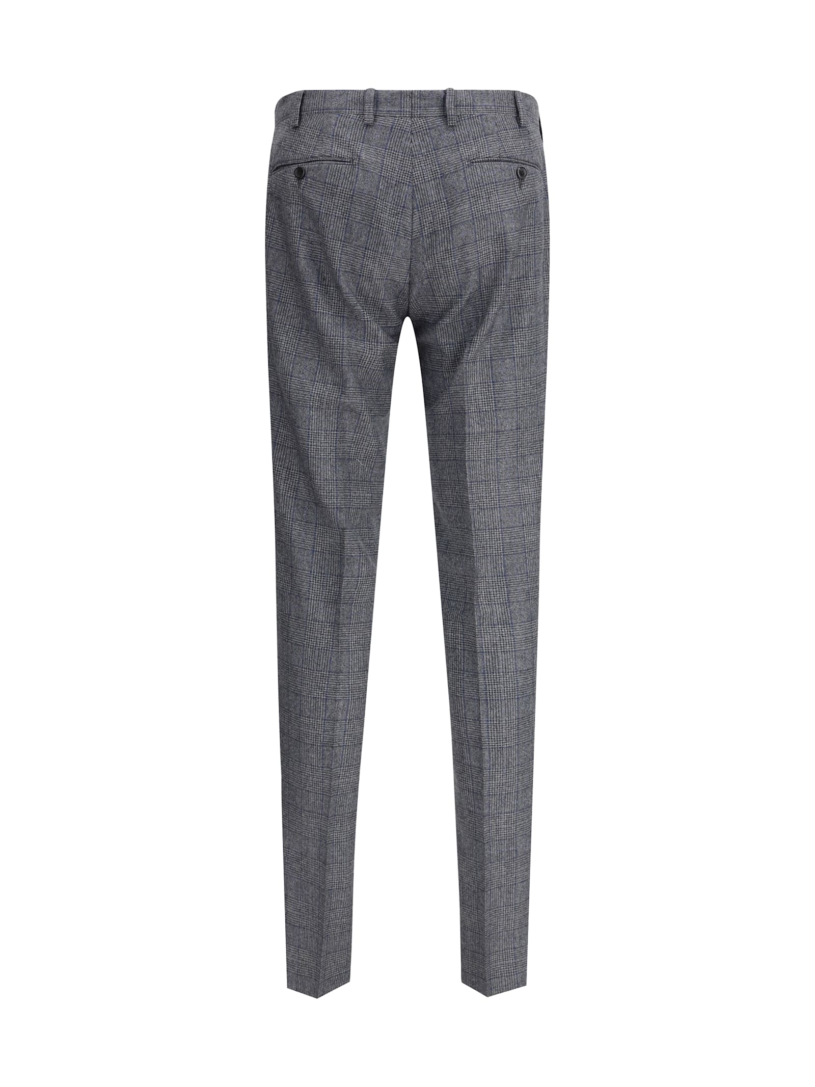 Germano Zama Tailored Trousers With Houndstooth Pattern In Gray