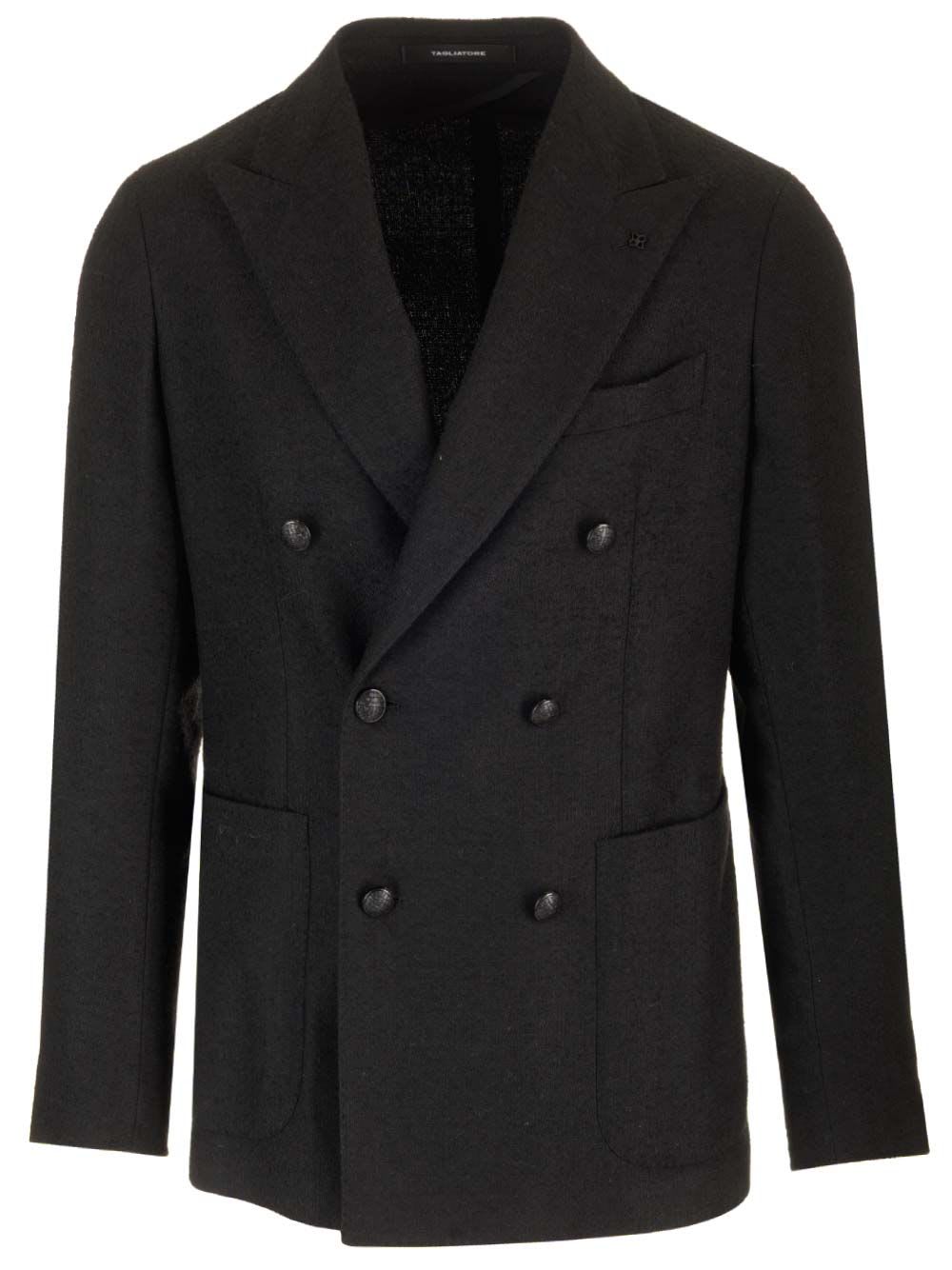 Shop Tagliatore Montecarlo Jacket In Black