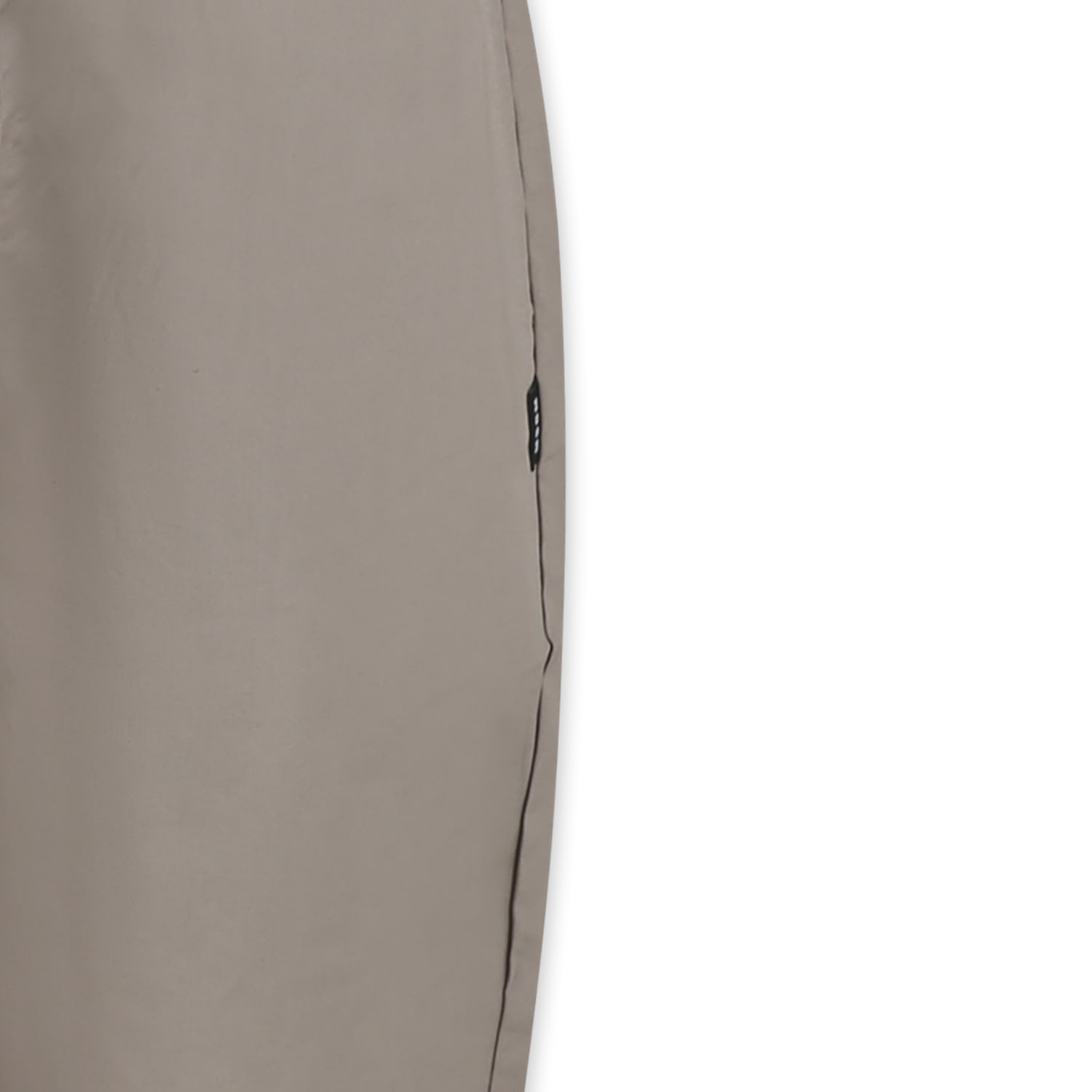 MSGM BEIGE TROUSERS FOR BOY WITH LOGO