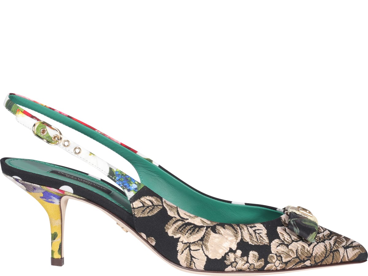 Buy Dolce & Gabbana Slingback Patchwork online, shop Dolce & Gabbana shoes with free shipping