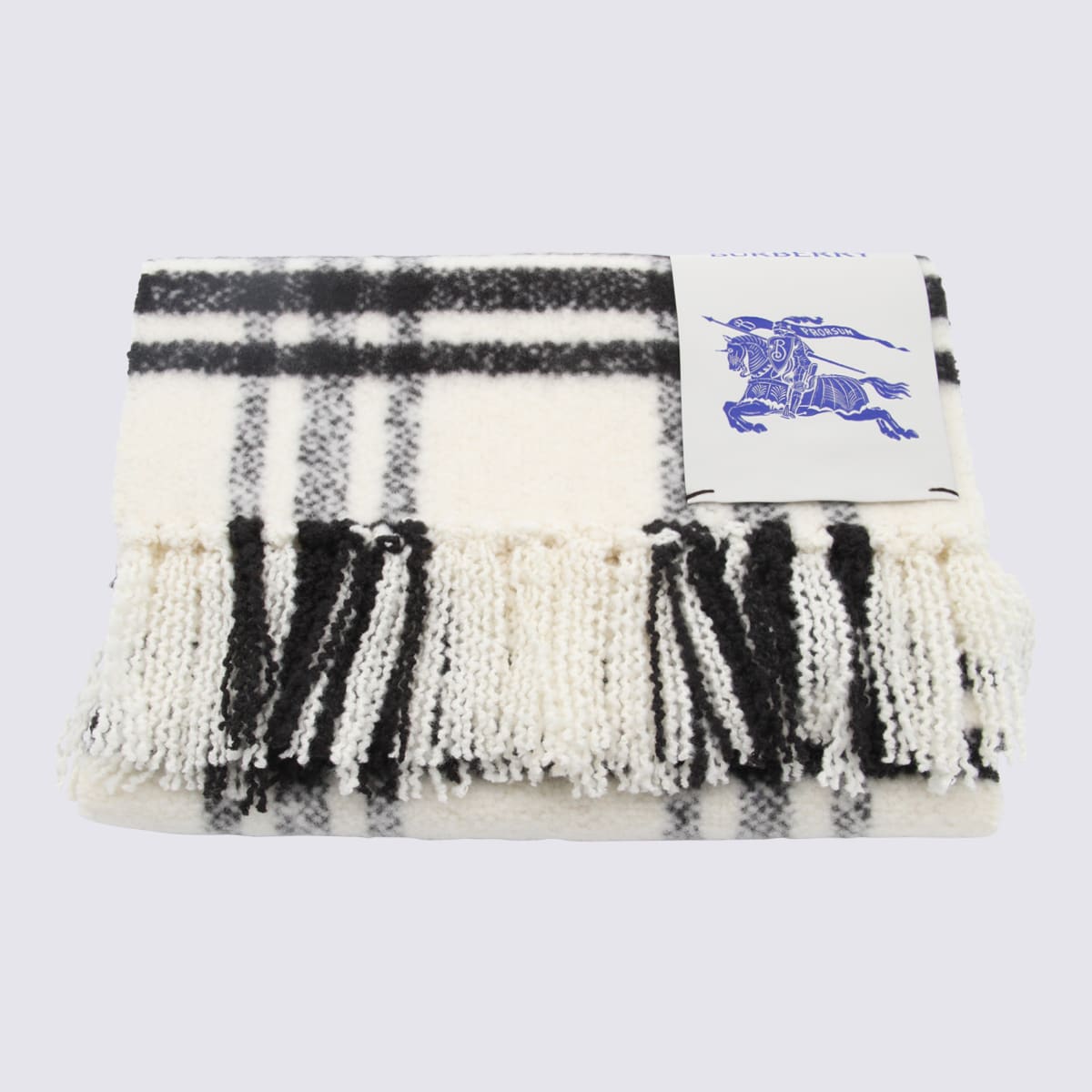Burberry Otter Wool Check Scarf