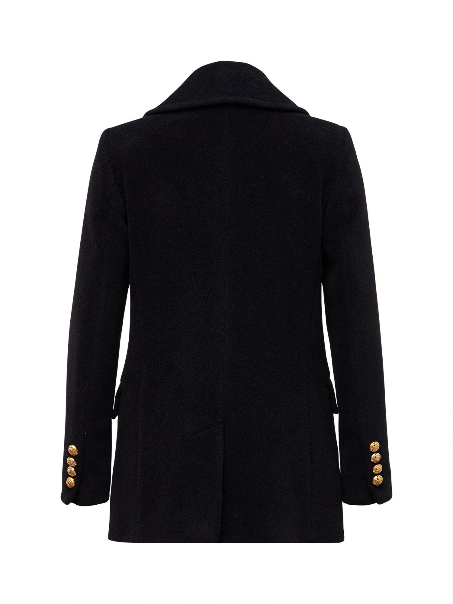 Shop Tagliatore Double-breasted Coat In Black