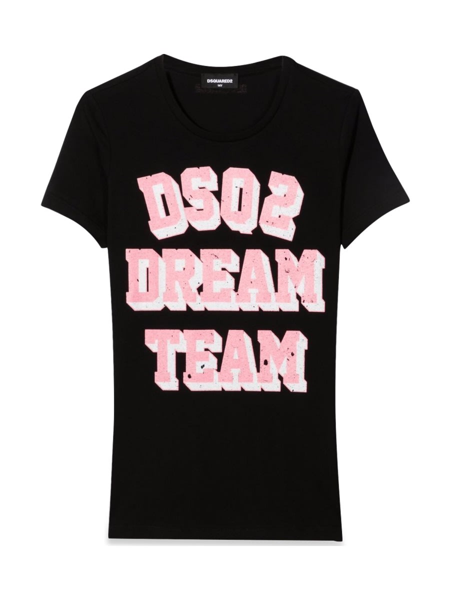 Dsquared2 Kids' Maglietta In Black