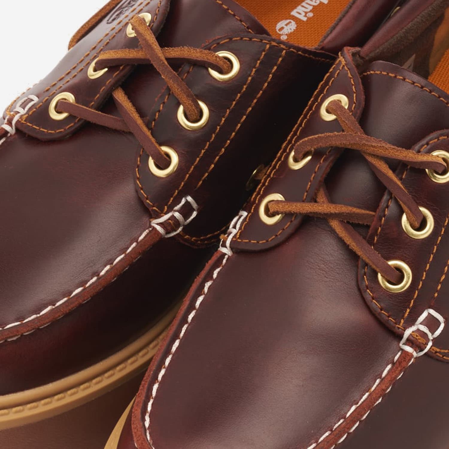 Timberland Boat Shoes Con Plateau Stone Street W Marrone Scuro In Multi