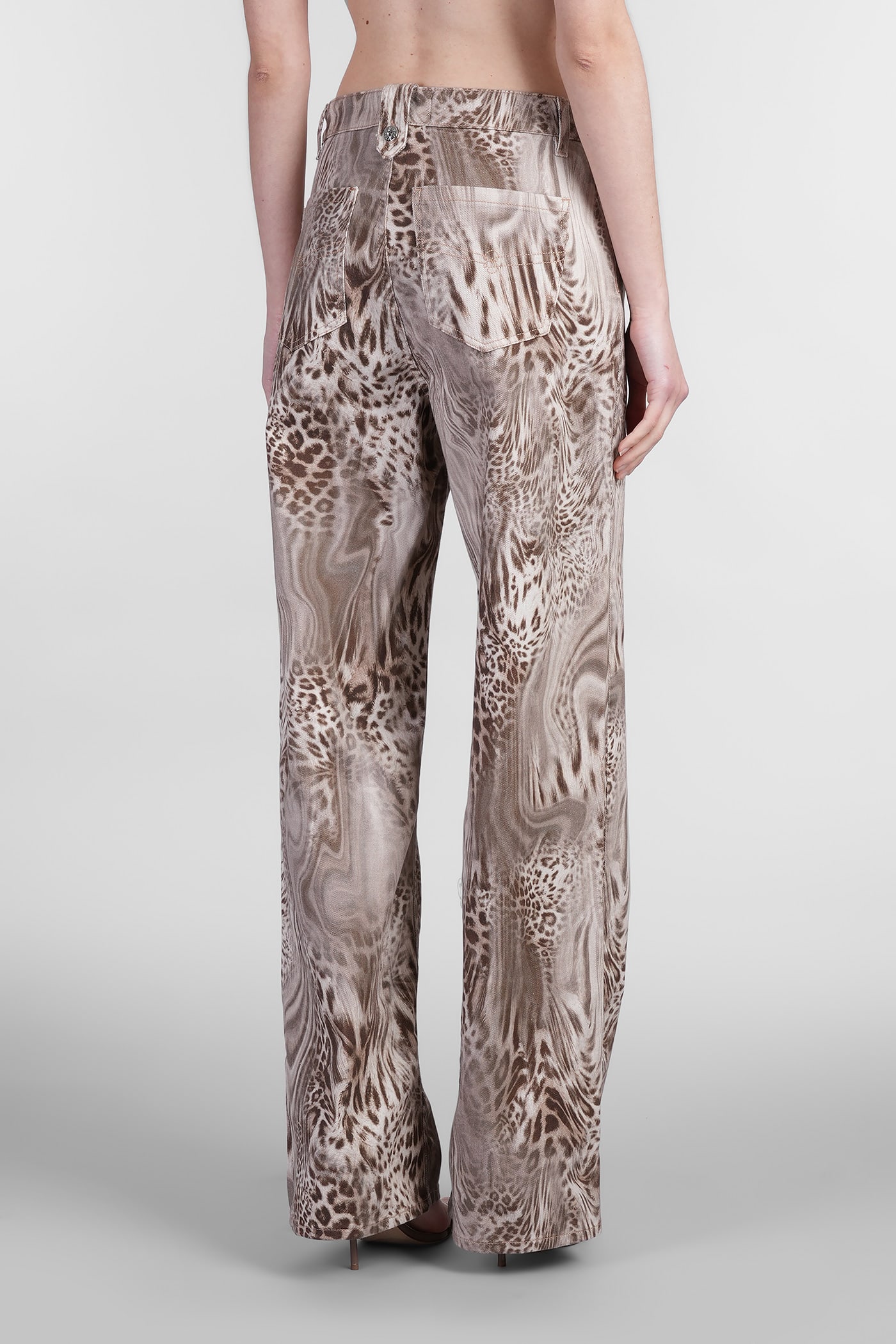 Blumarine Jeans In Brown Cotton In Multibrown