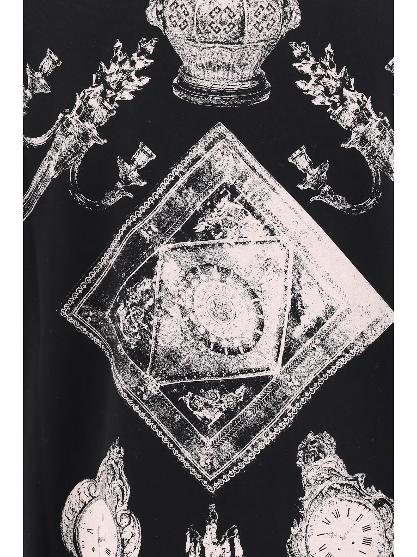 Givenchy T-shirt In Cotton With Hubert Objects Print In Black