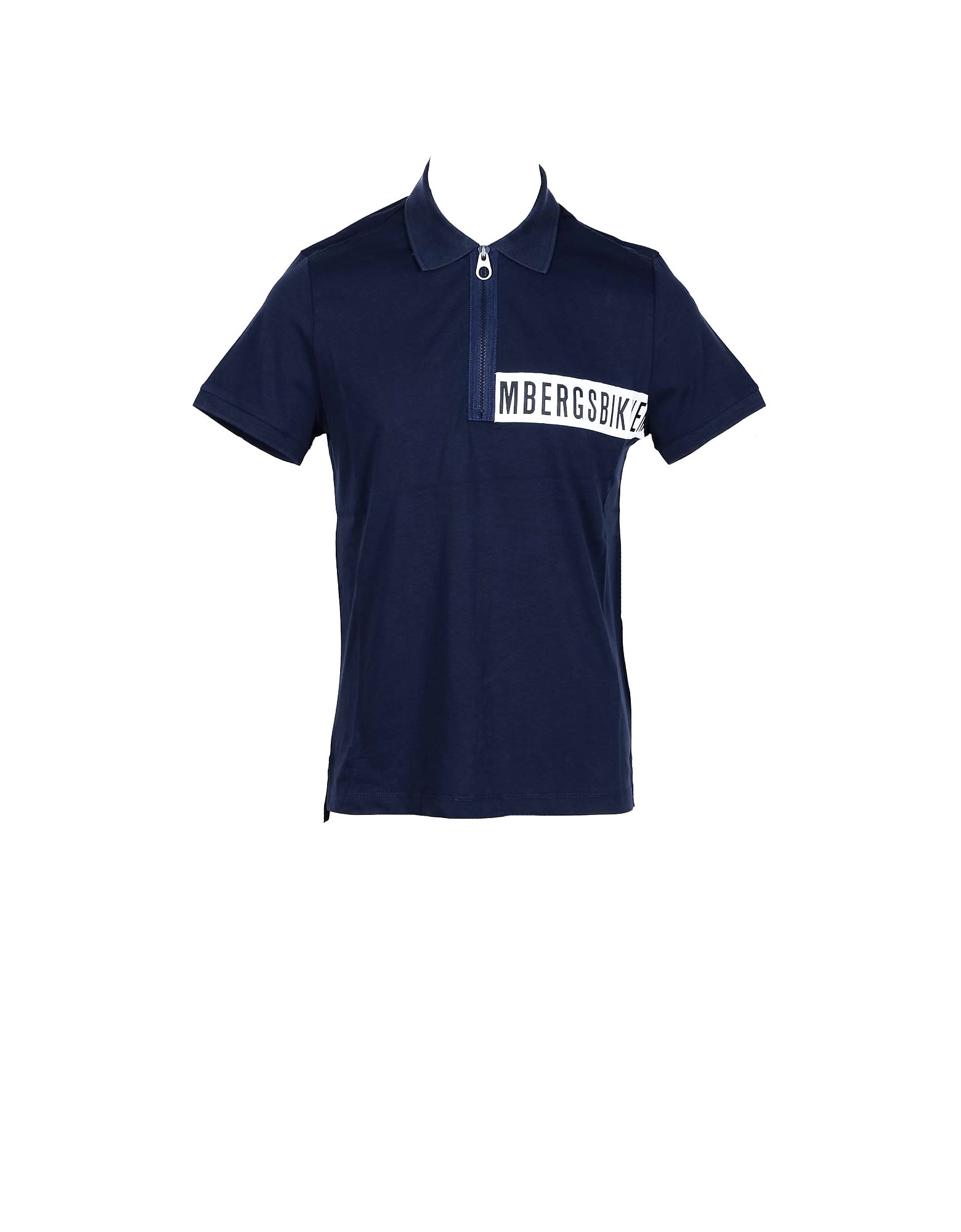 Bikkembergs Blue Mens Cotton Polo Shirt
