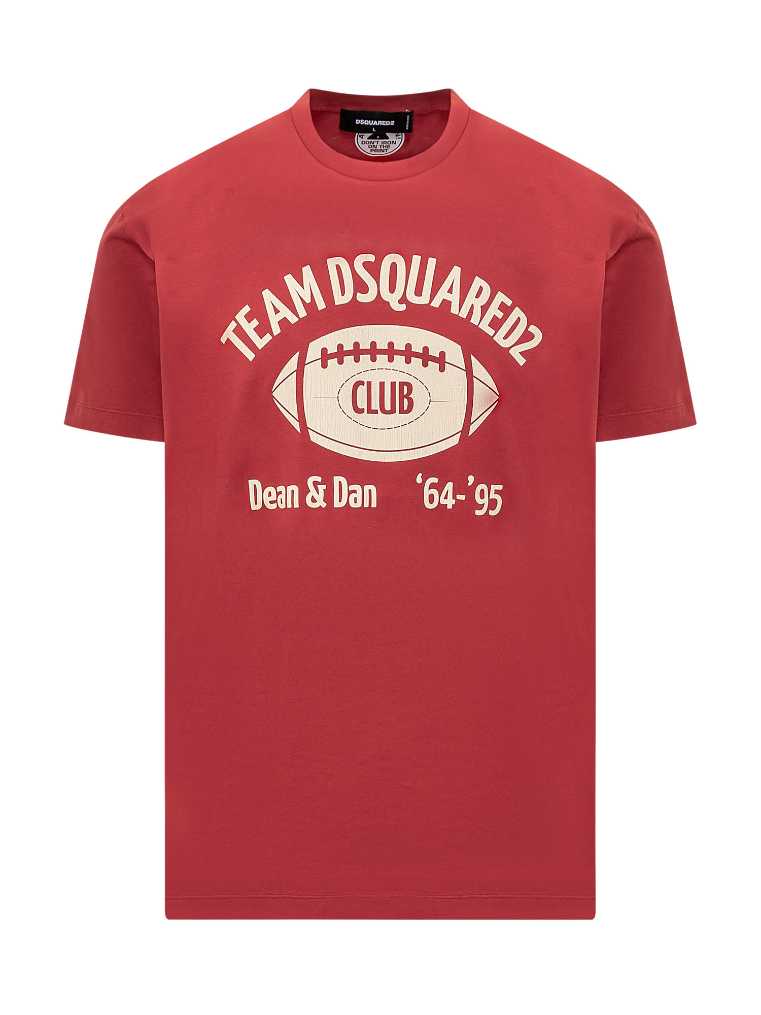 Shop Dsquared2 T-shirt With Logo In Ruby