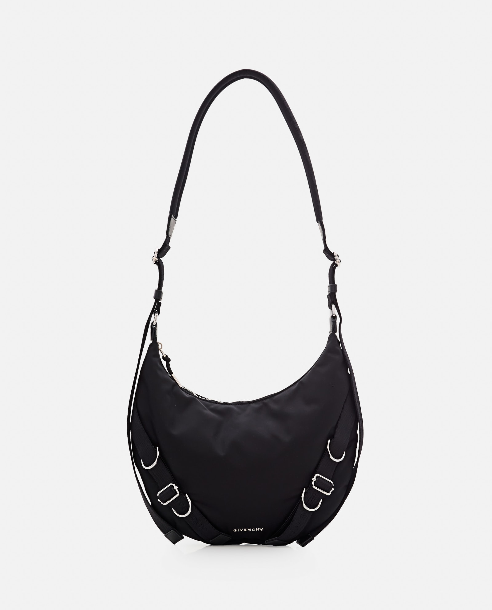 Shop Givenchy Voyou Nylon Crossbody Bag In Black