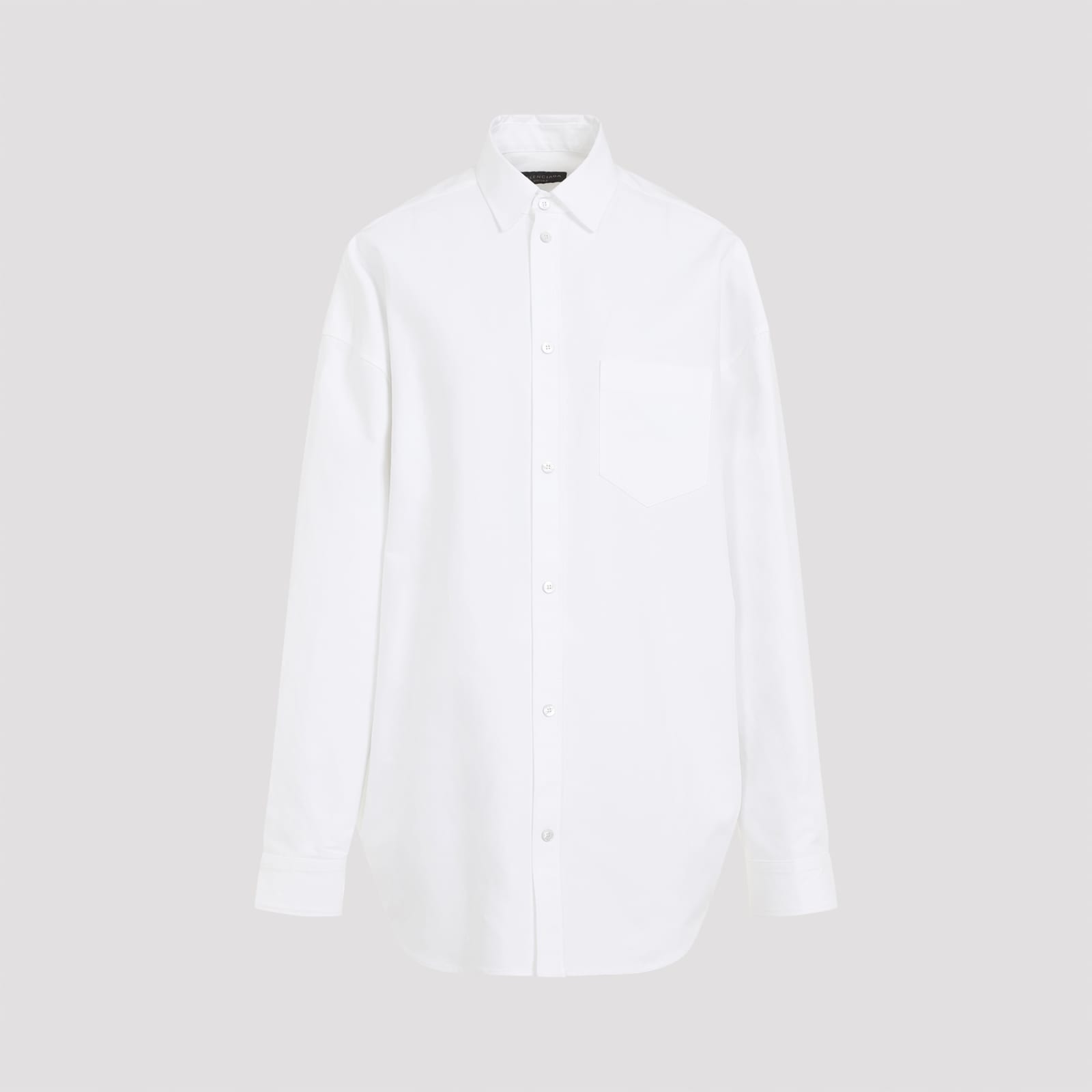 Shop Balenciaga Outerwear Shirt In White White