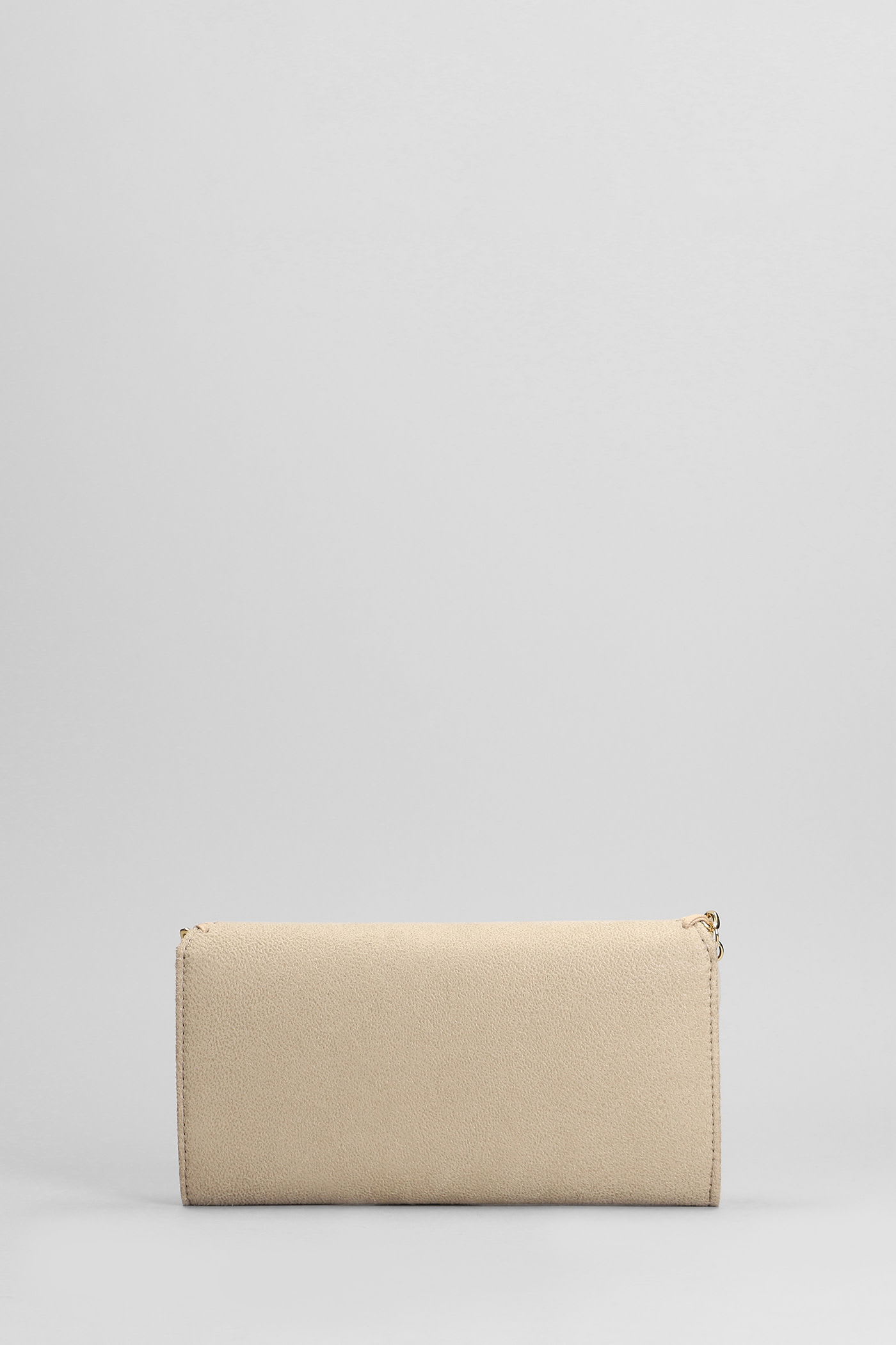Stella Mccartney Falabella Wallet In Beige Polyester In Sand