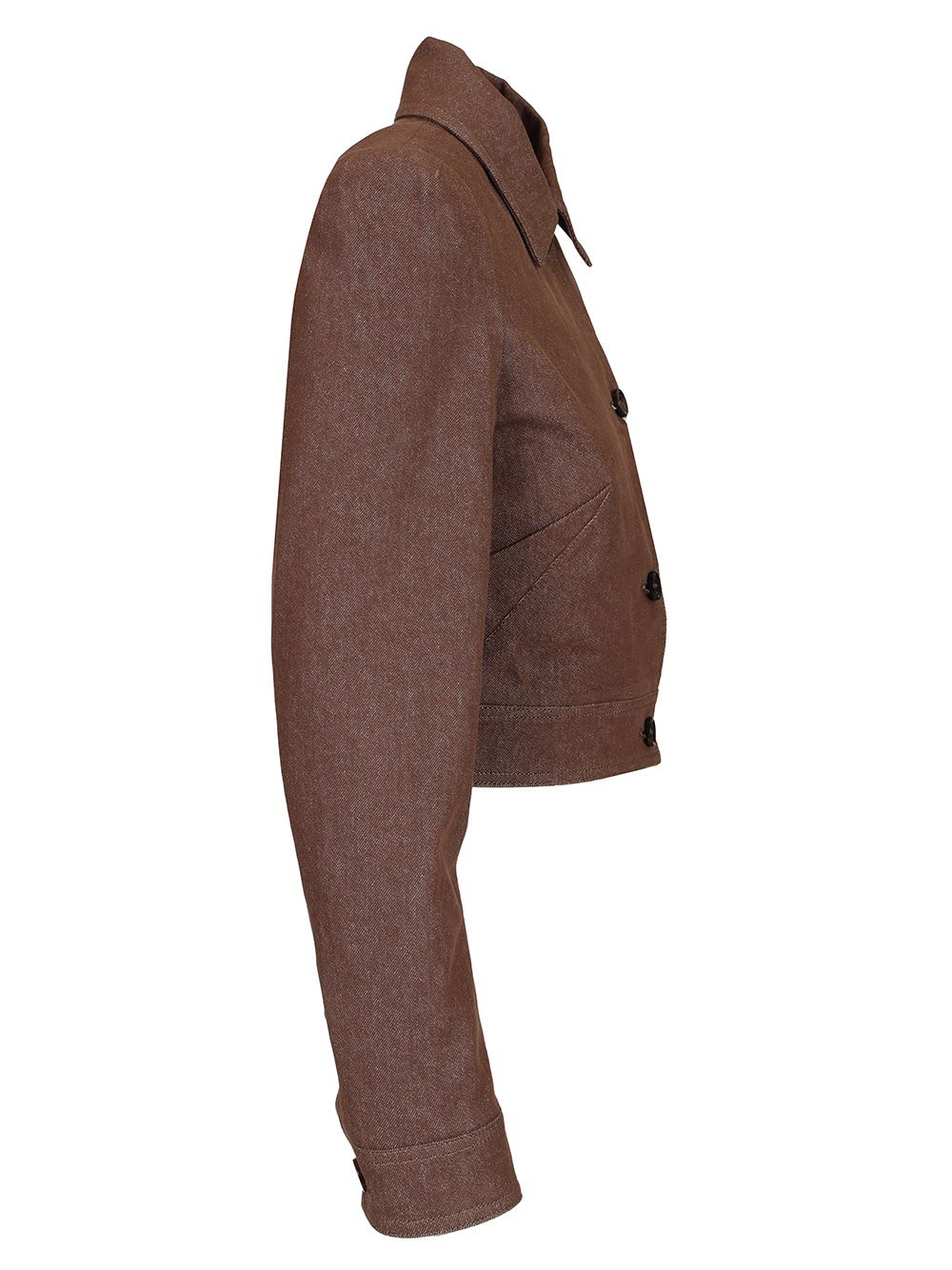 Max Mara "carp" Jacket Cotton In Brown