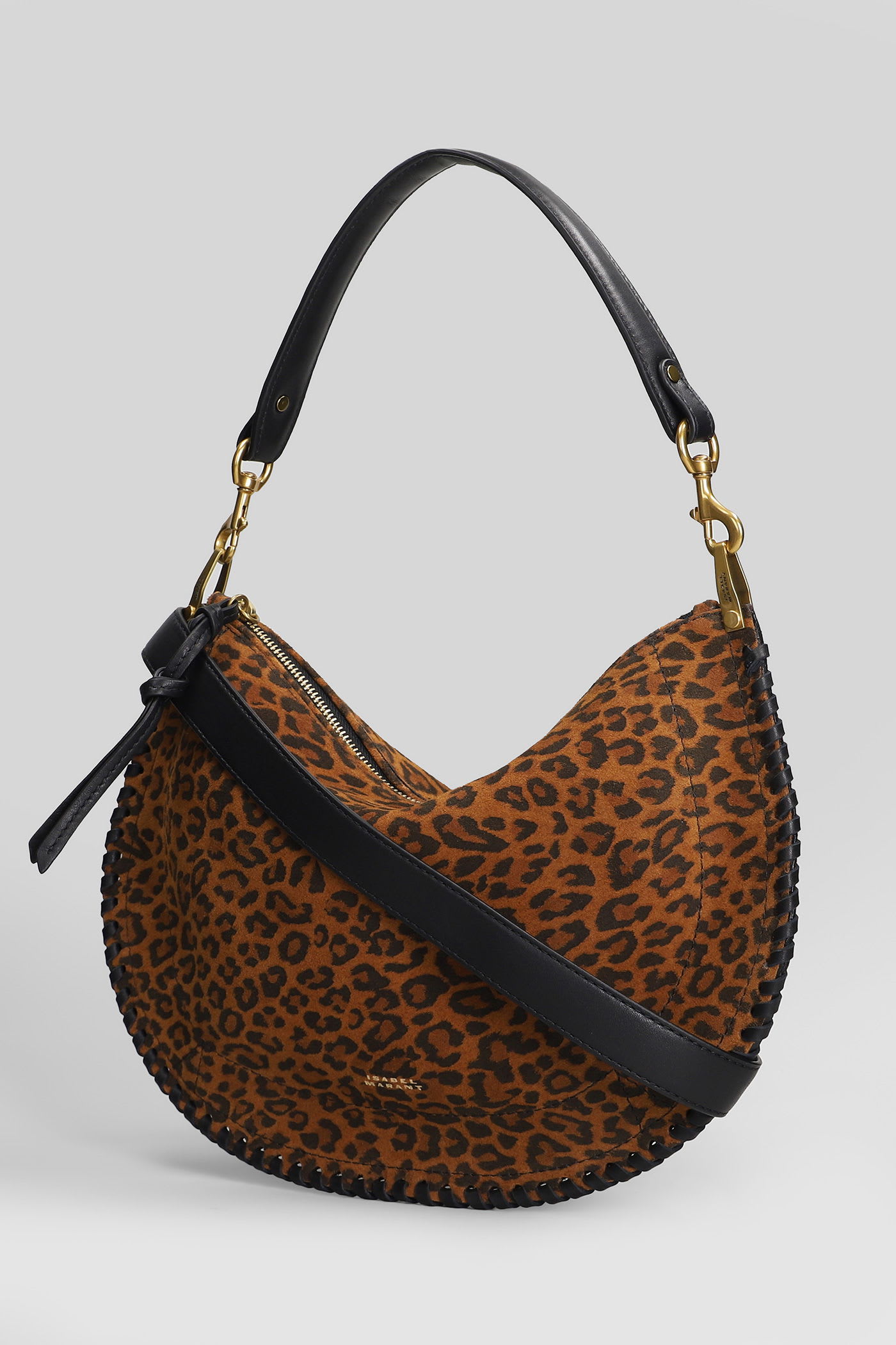 Isabel Marant Oskan Soft Zip Bag In Animal Print