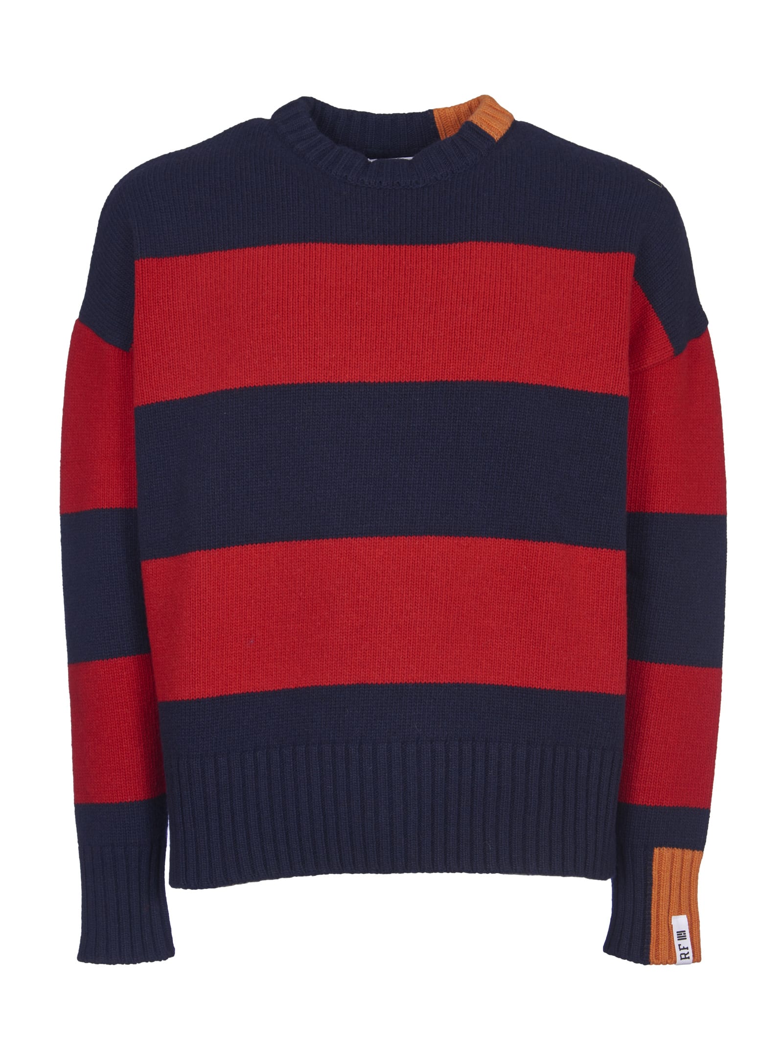 Right For Red And Blue Striped Sweater