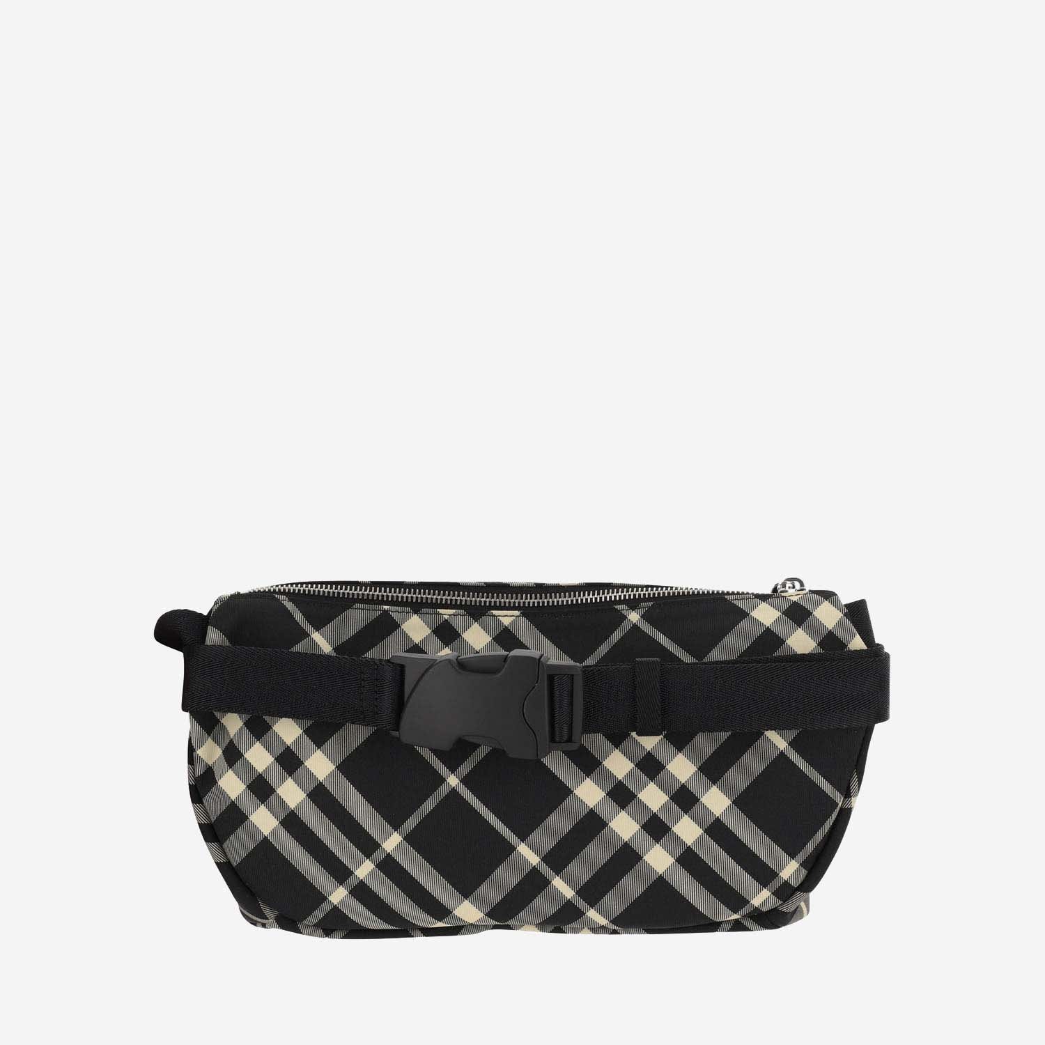 Shop Burberry Pouch With Check Pattern In Red