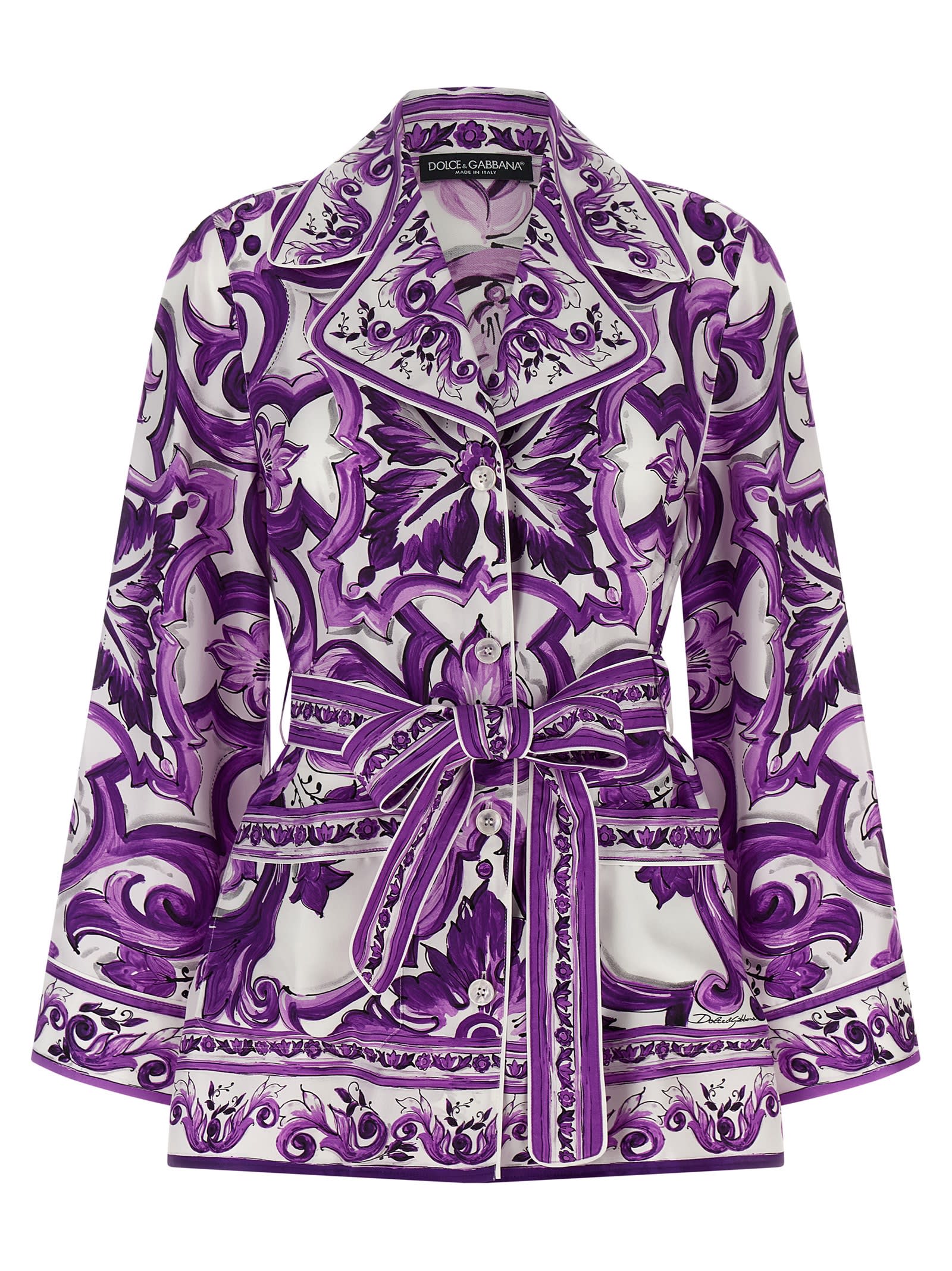 Dolce & Gabbana Pajama Shirt Sweaters And Cardigans Multicolor In Multi