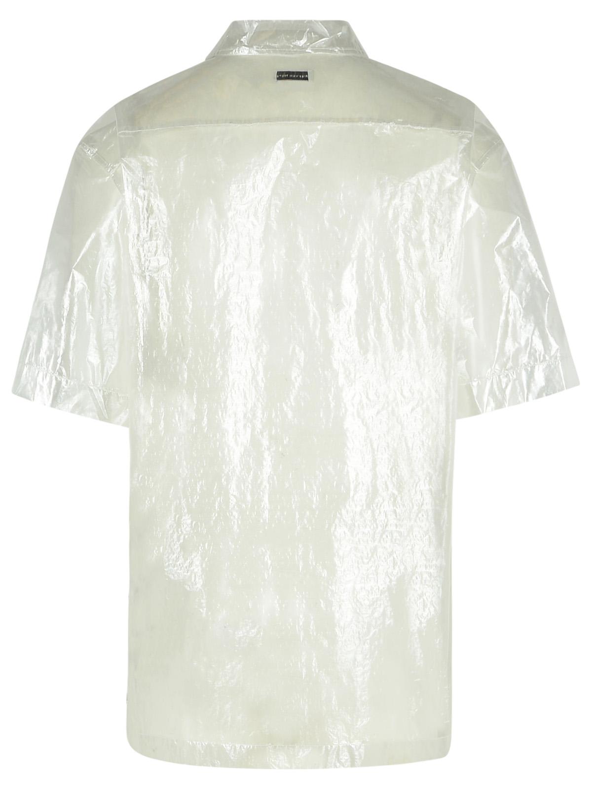 Dries Van Noten Cassidye Silver Nylon Shirt In Silver