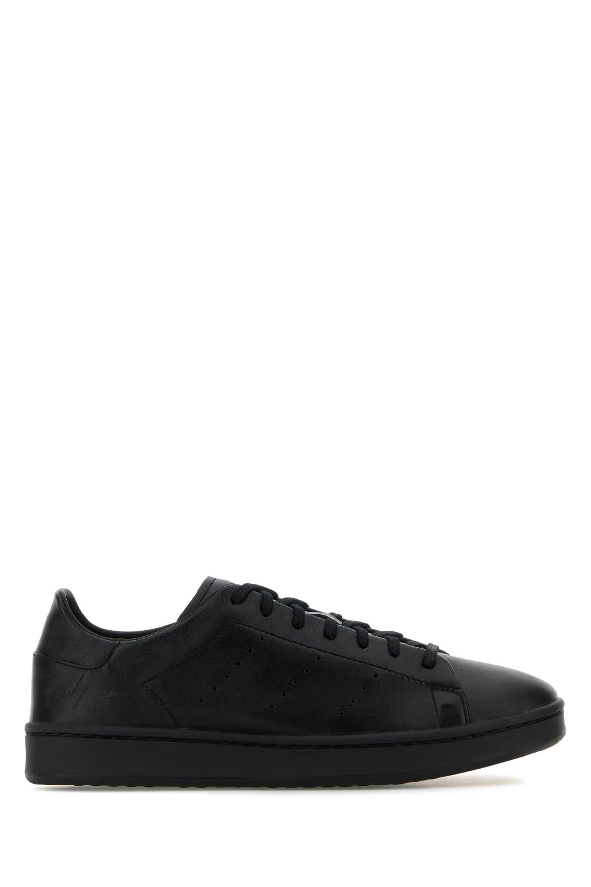 Black Leather Y-3 Stan Smith Sneakers