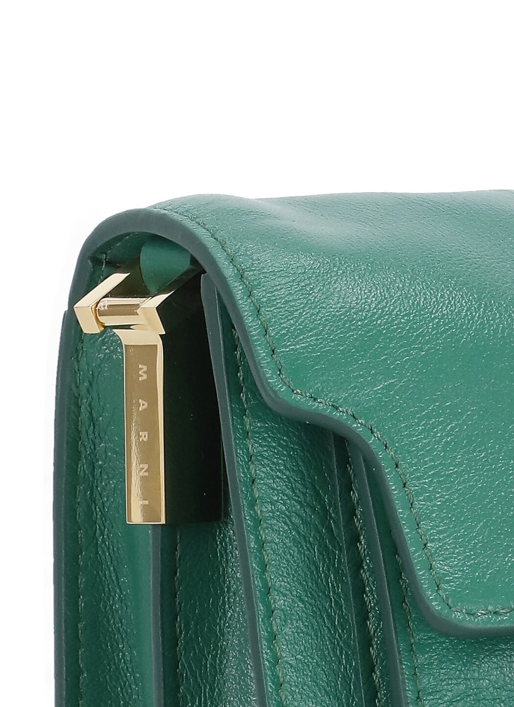 Marni Trunk Soft Mini Bag in Khaki Leather Green ref.597534 - Joli