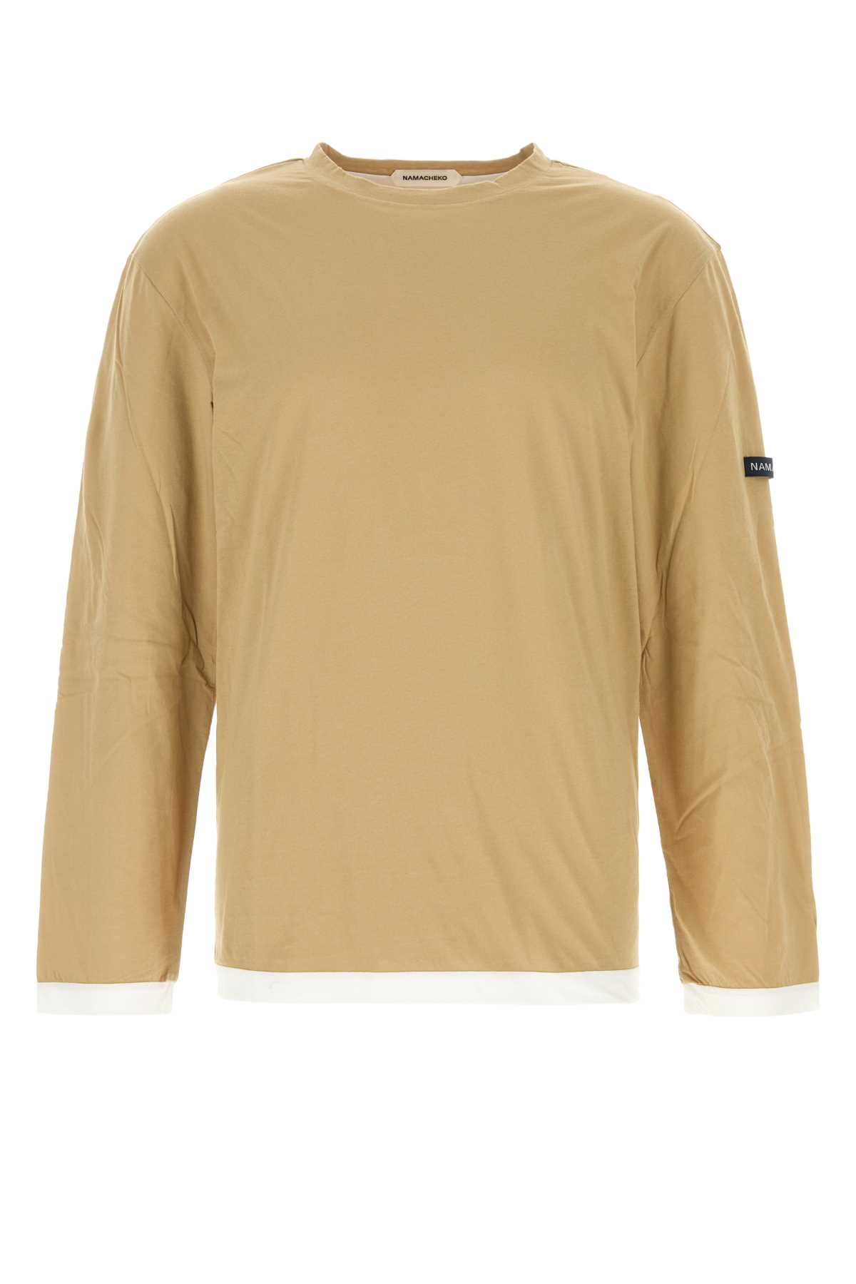 Beige Cotton T-shirt