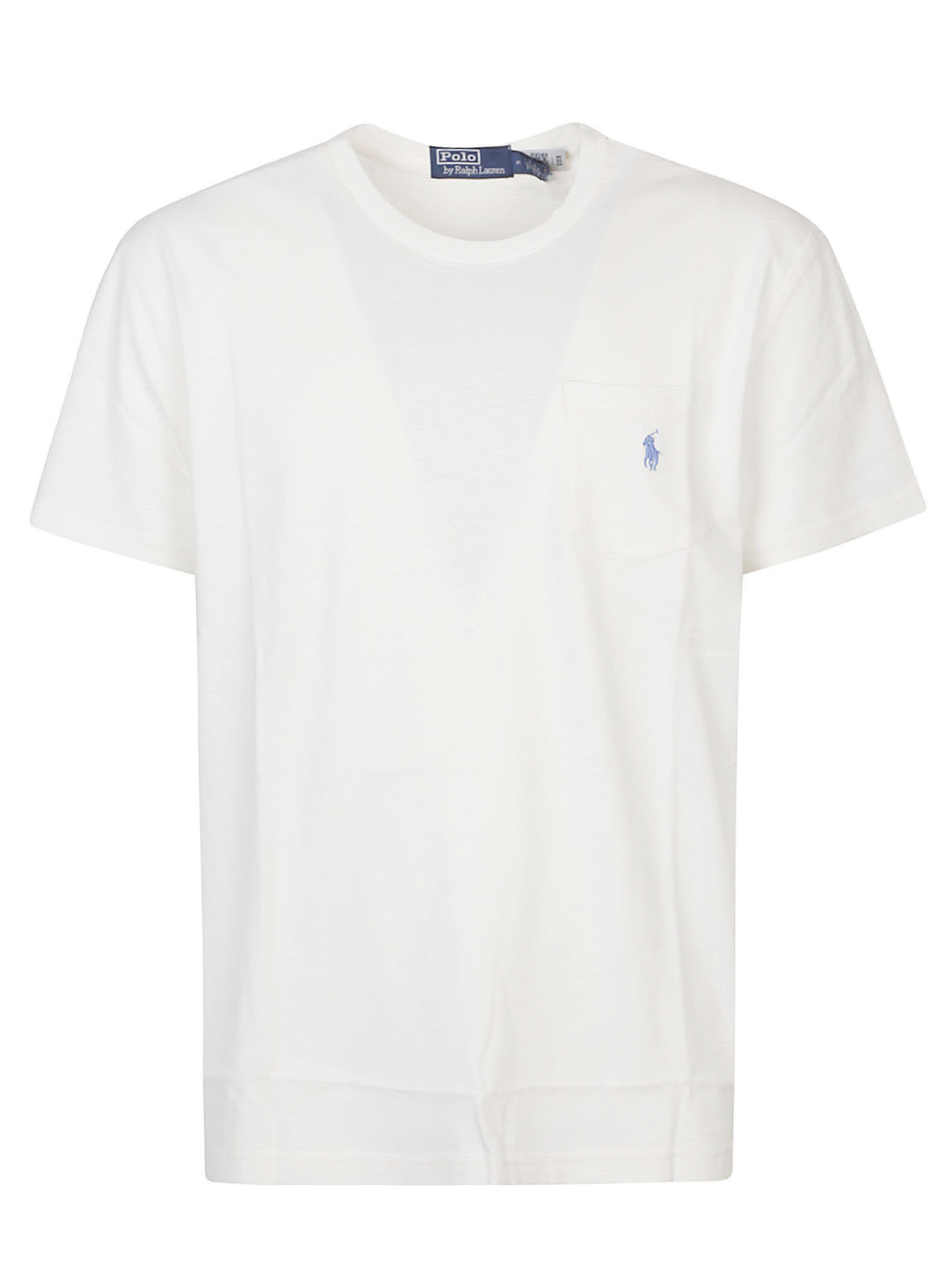 Shop Polo Ralph Lauren T-shirt In Ceramic White