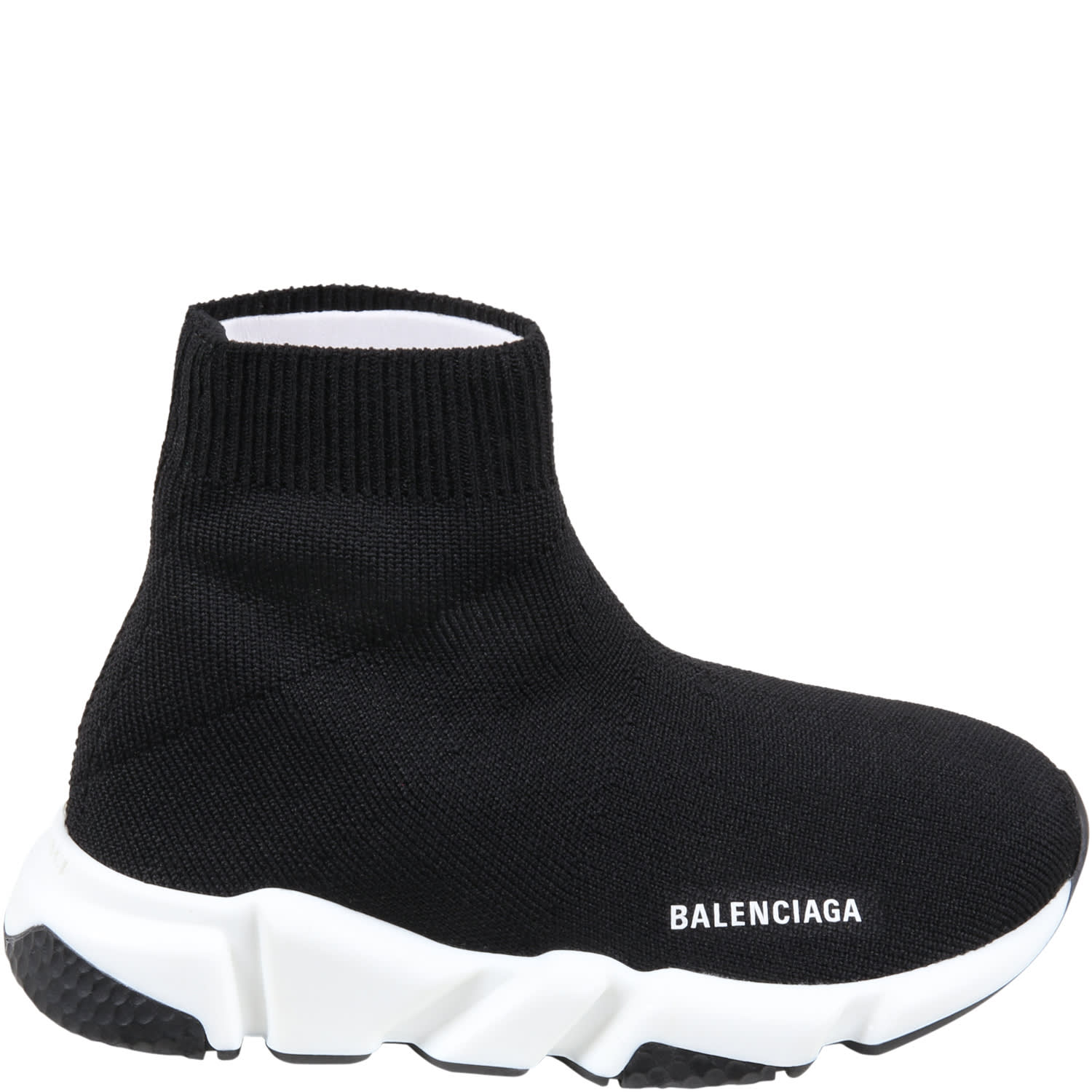 Balenciaga Black Sneakers For Kids With Logo