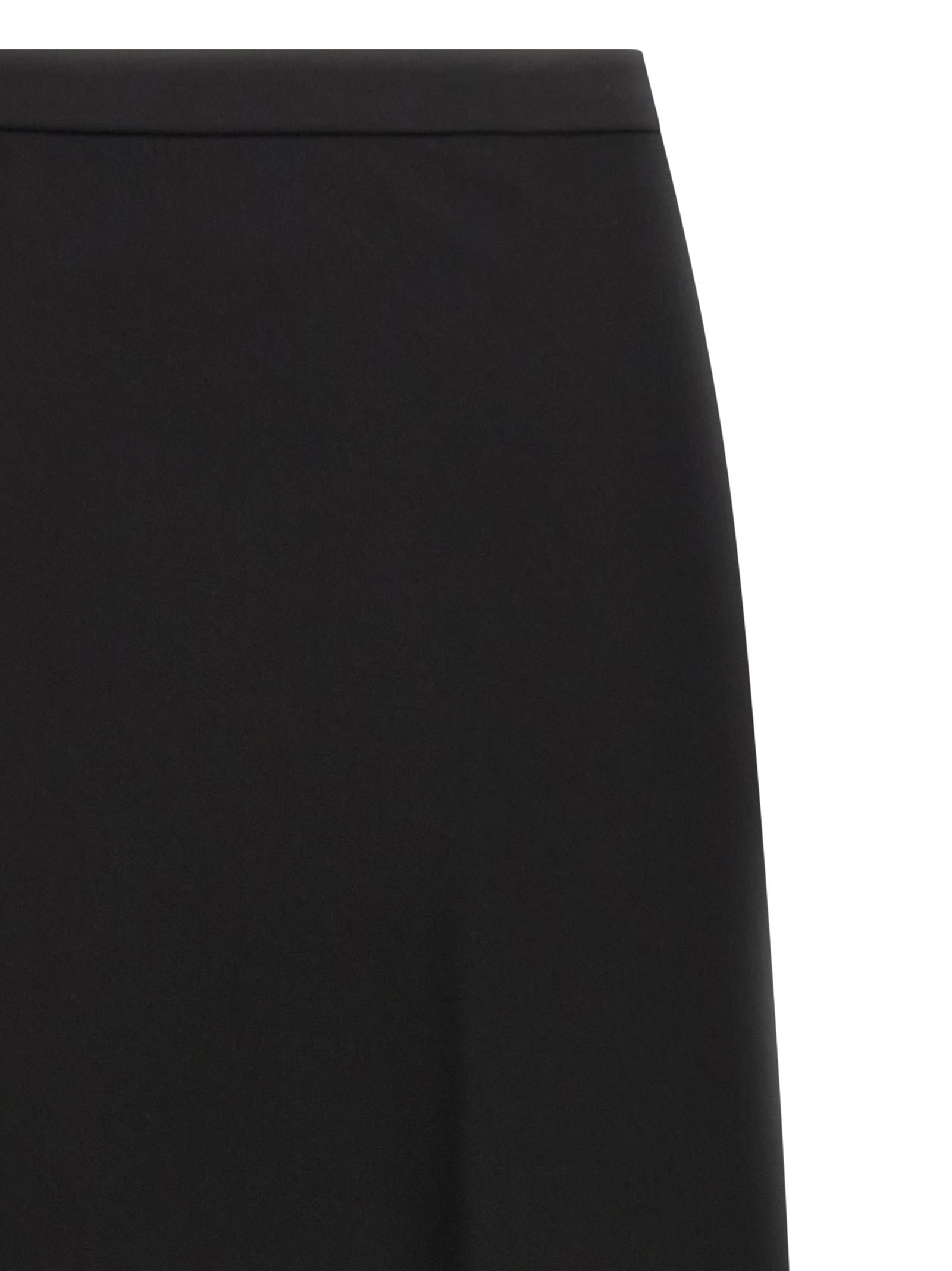 Max Mara Elastic Waist Skirt In Black