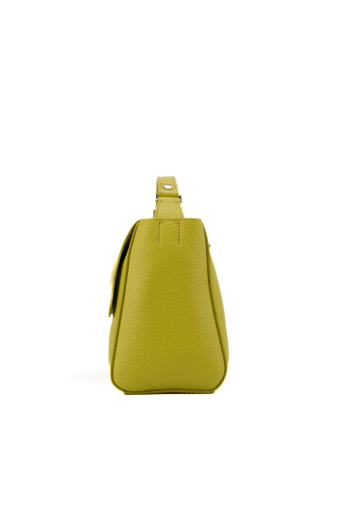 Shop Orciani Small Sveva Soft Bag In Textured Leather In Giallo