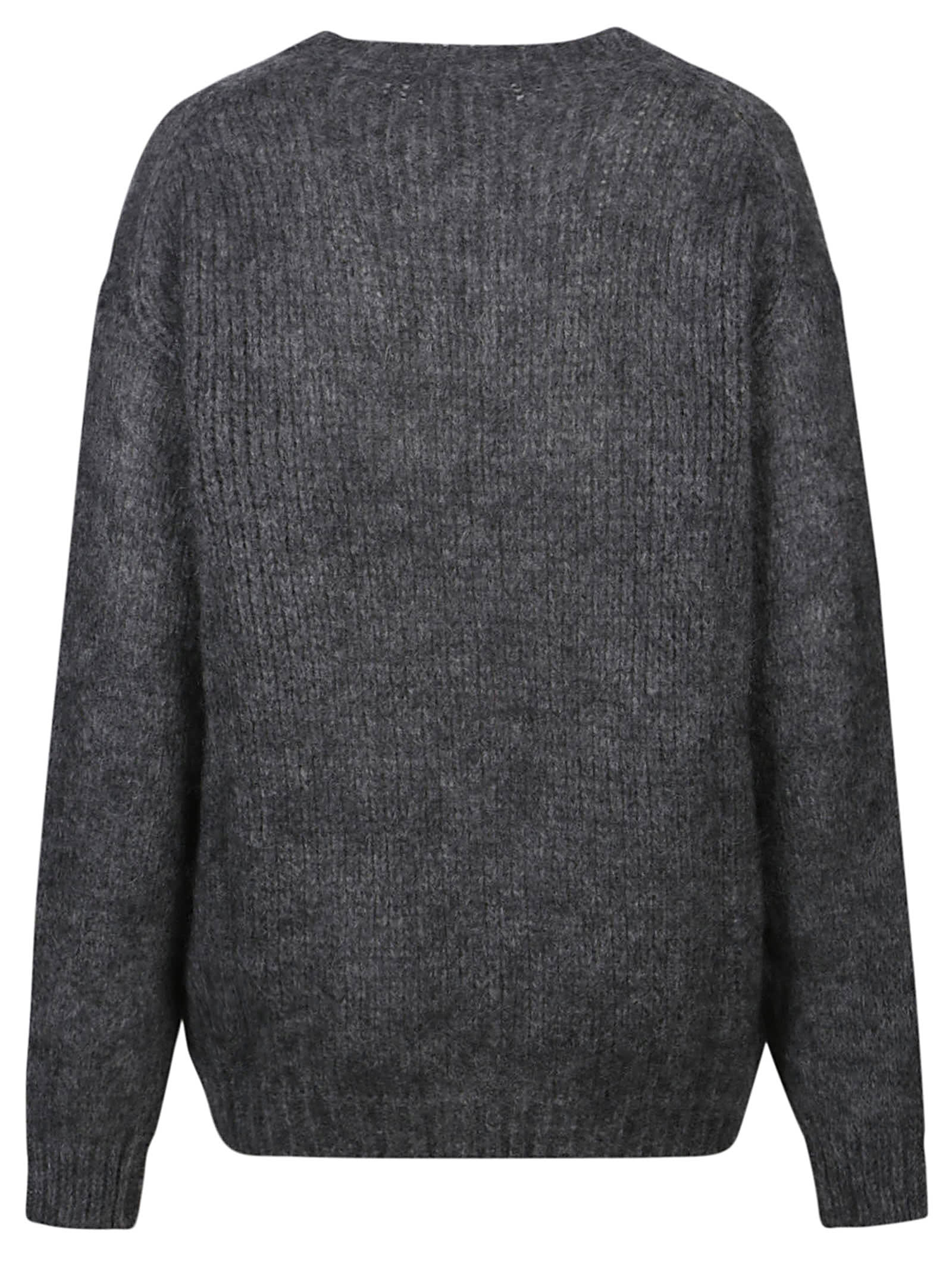 P.a.r.o.s.h Lula Round Neck Sweater In Black