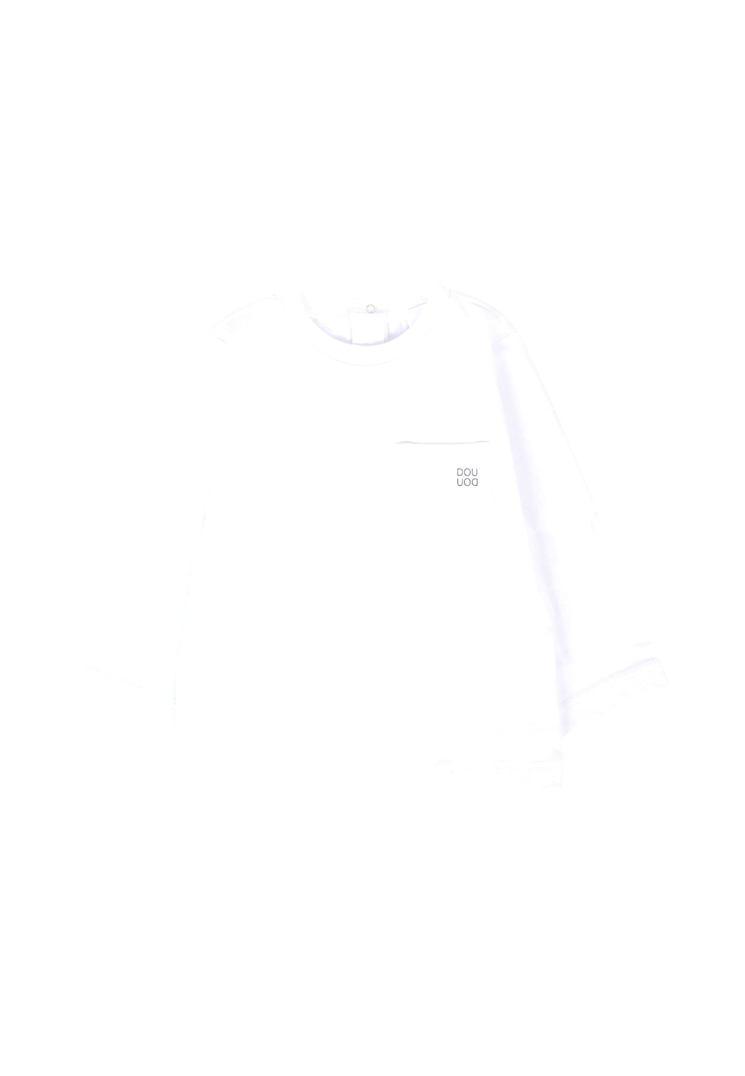 Douuod White T-shirt For Baby Girl With Logo In White