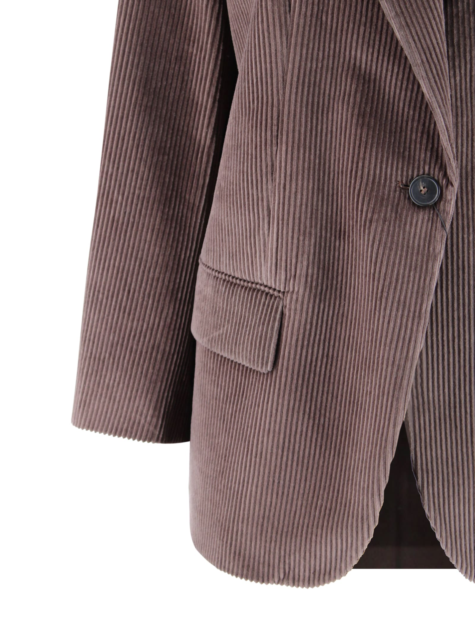 Weekend Max Mara Oversized Velvet Blazer Featuring Chest Pocket In Multi
