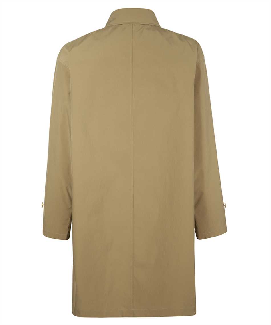 Mackintosh Logo-button Trench Coat In Brown