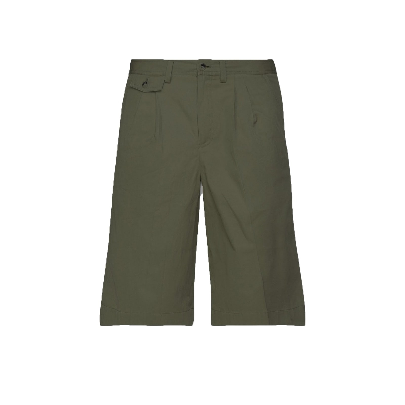 Shop Burberry Cotton Shorts In Green