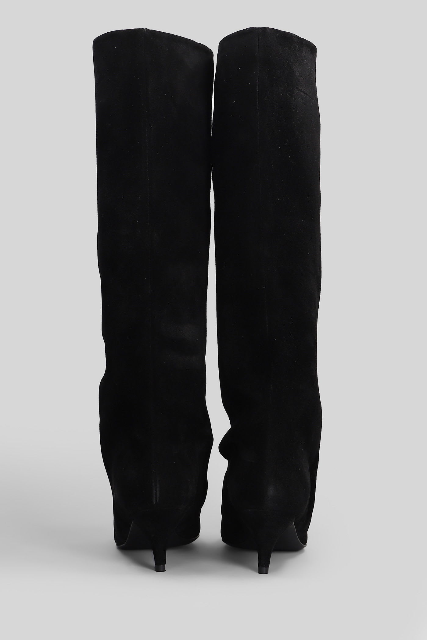 Alchimia High Heels Boots In Black Suede In Black