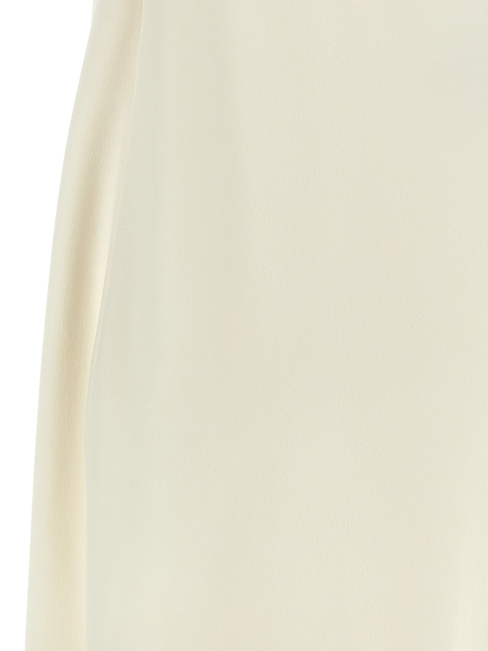 Brunello Cucinelli Strappy Dress With Slit In Back In White
