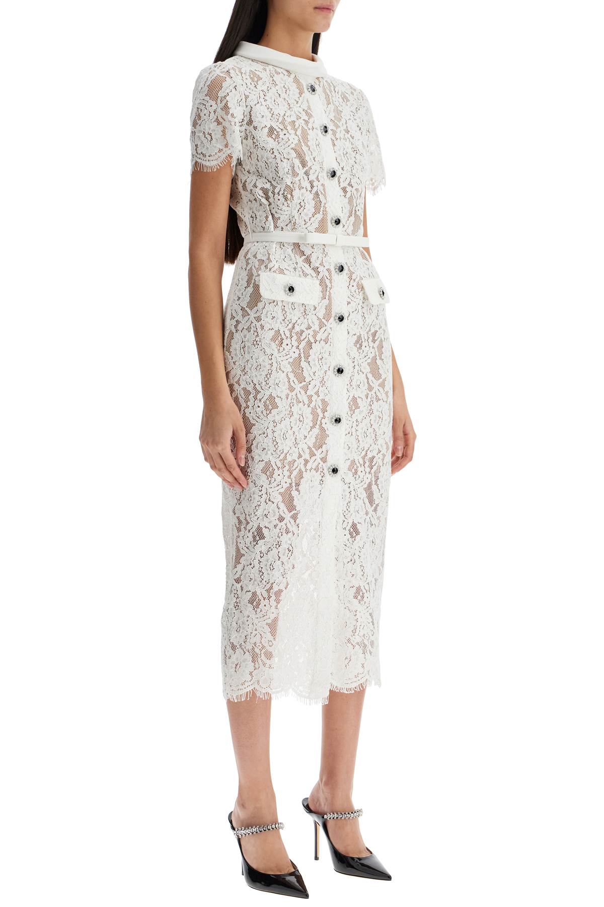 SELF-PORTRAIT LACE DRESS WITH BELT