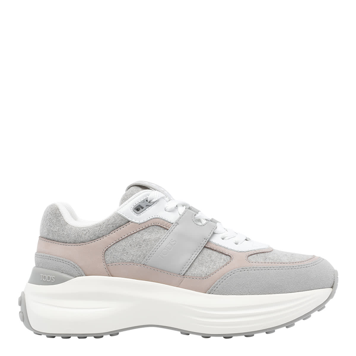Tod's Logo Sneakers In Gray