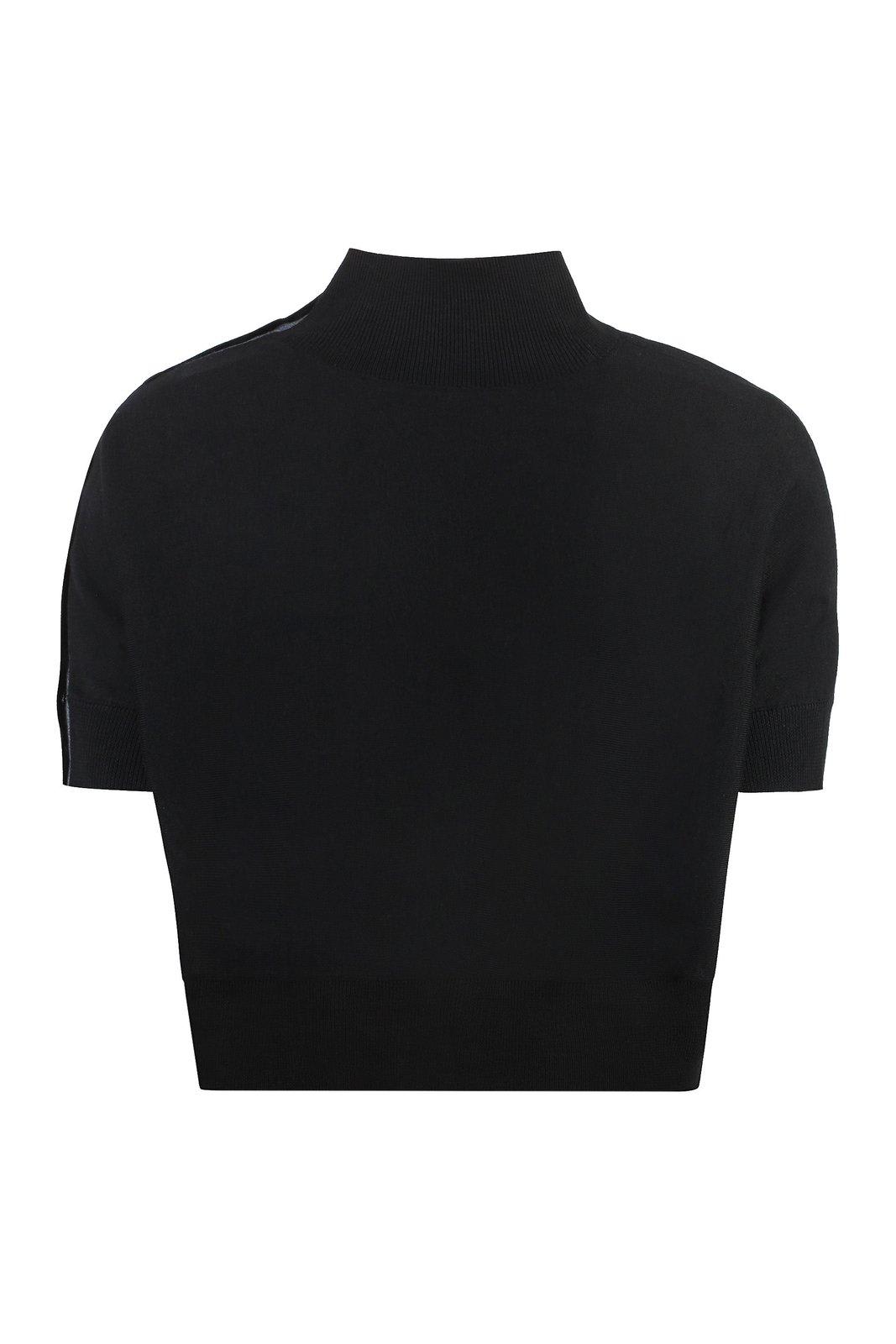 Shop Pinko Beverino Mock Neck Jumper  In Black