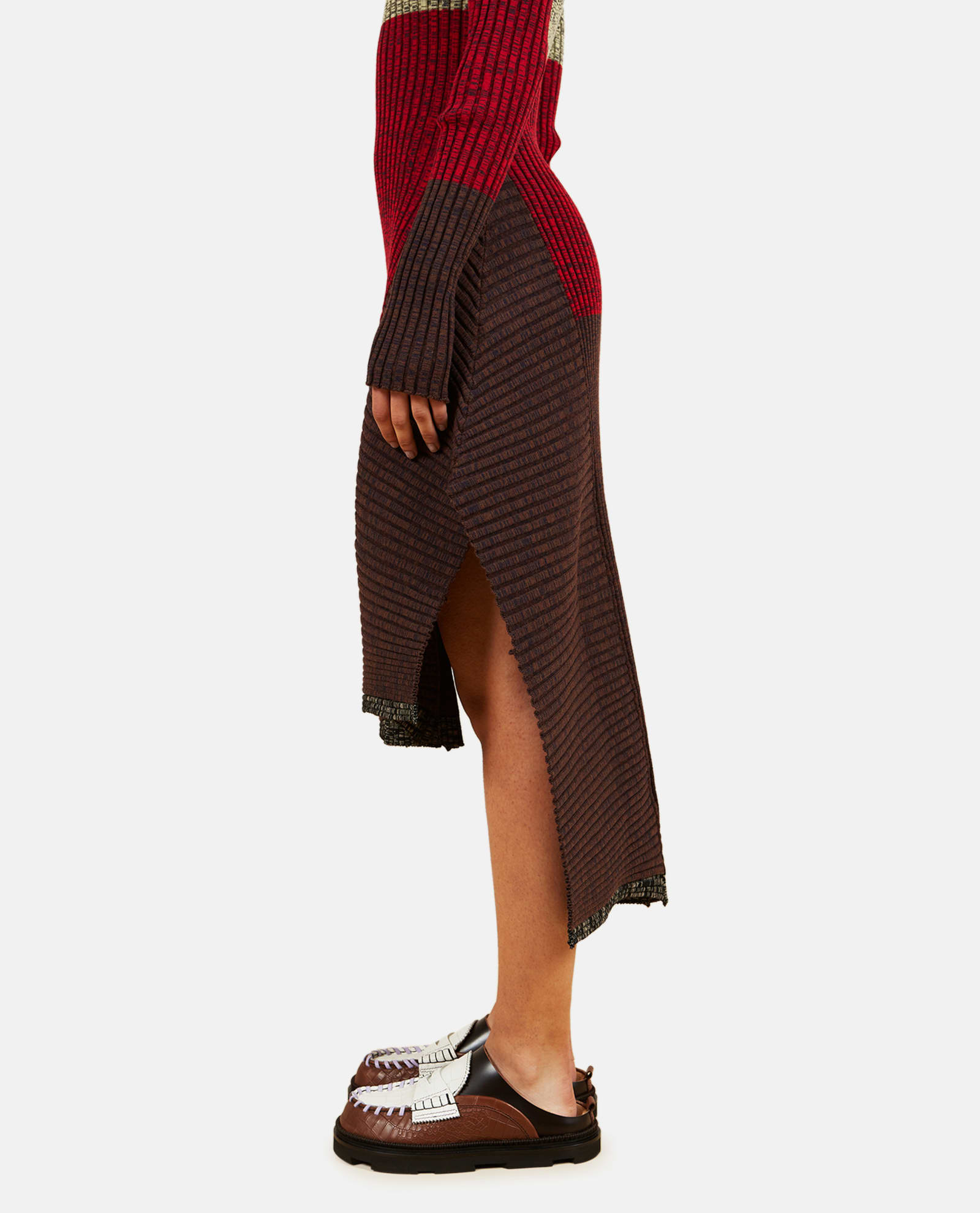 Shop Colville Wing Knit Dress In Multicolour