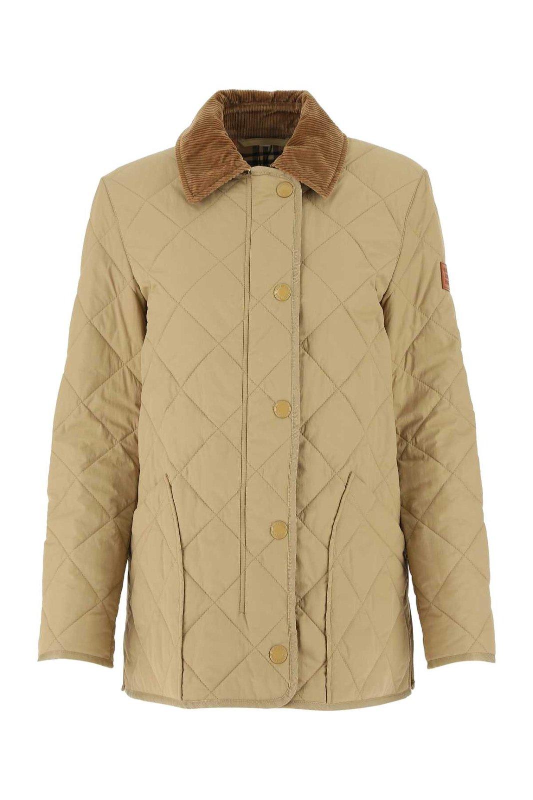 Burberry Diamond Quilted Buttoned Jacket