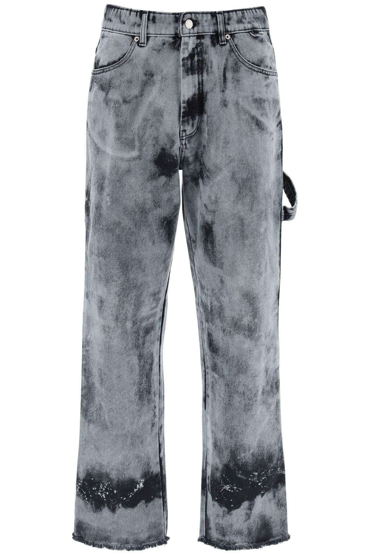 Shop Darkpark John Workwear Jeans In Black Grey (grey)