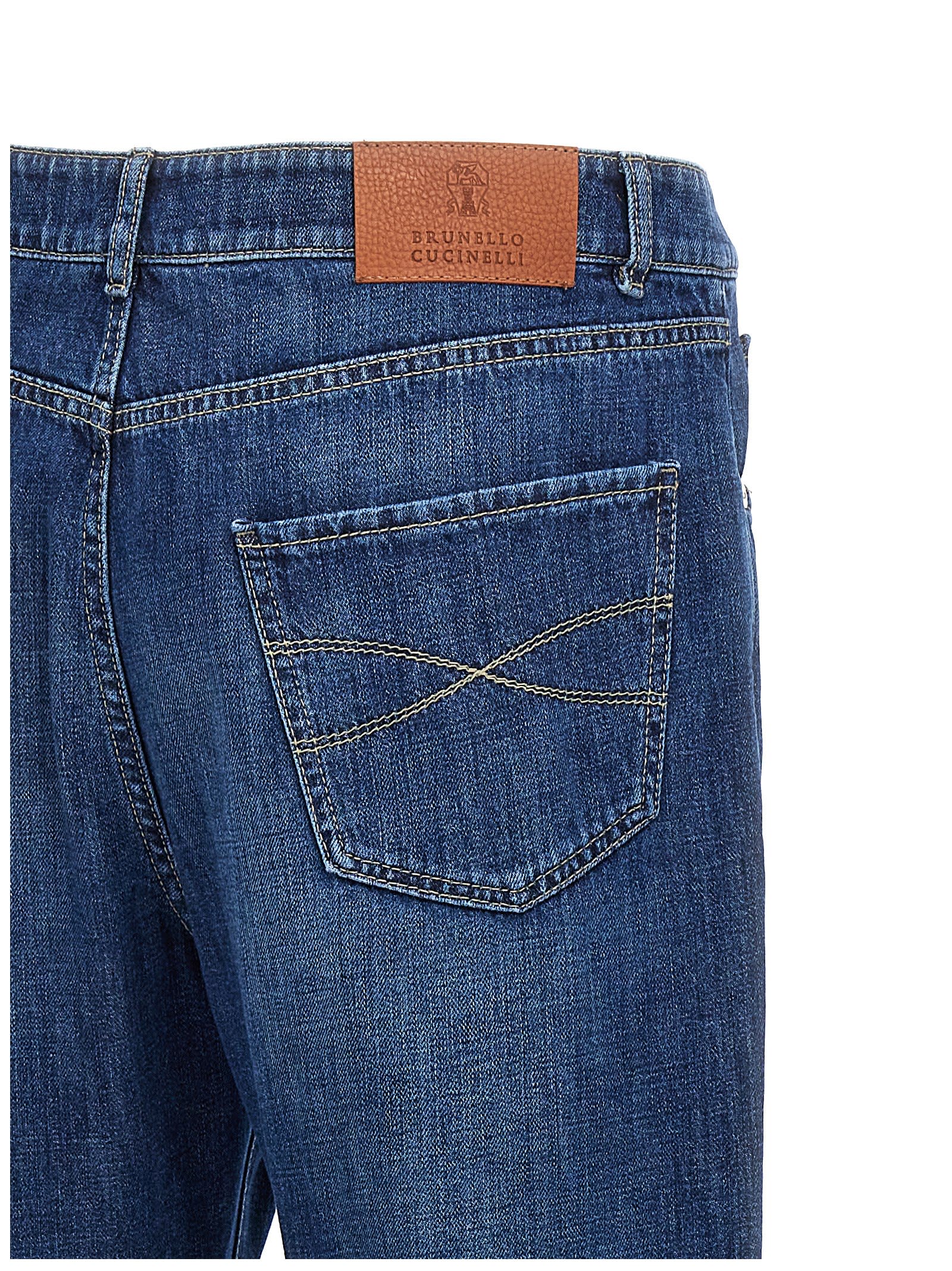 Shop Brunello Cucinelli Denim Jeans In Blue