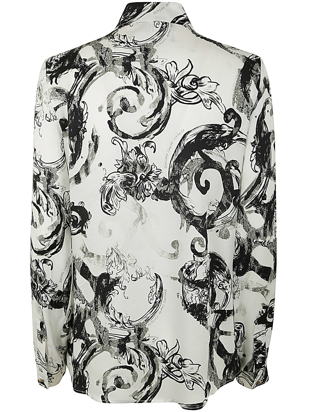 Shop Versace Jeans Couture Baroque Printing Shirt In White